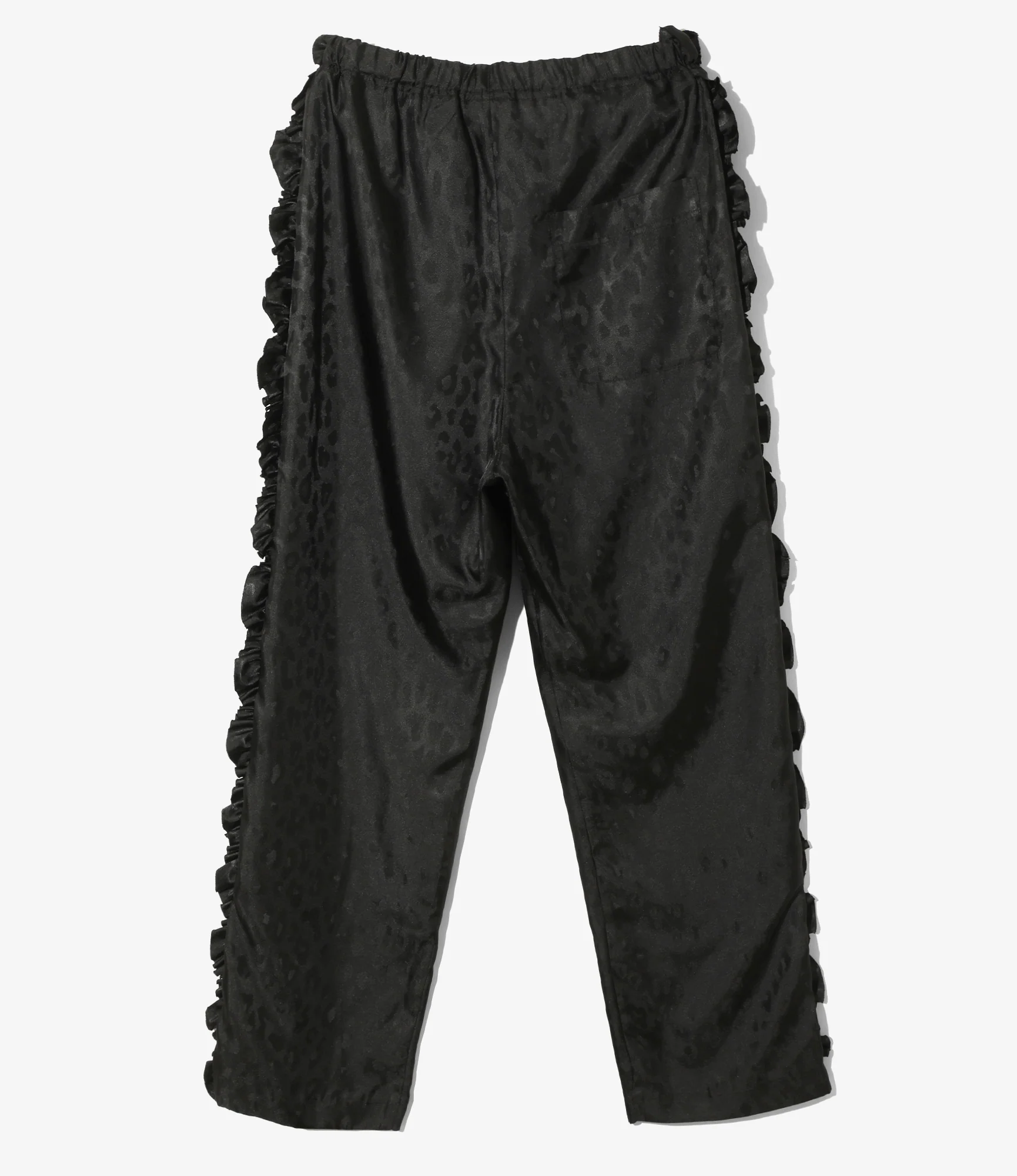 Frill Side Pants - Black - Jacquard 6 Frill Side Pants - Black - Jacquard