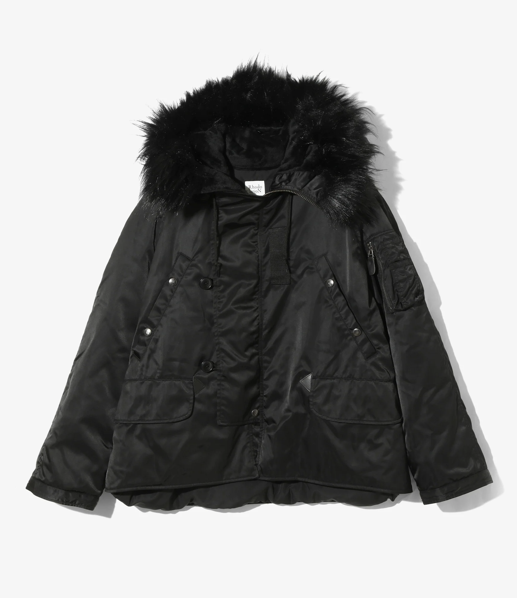 N-3B Type Short Coat - Black - Military Twill