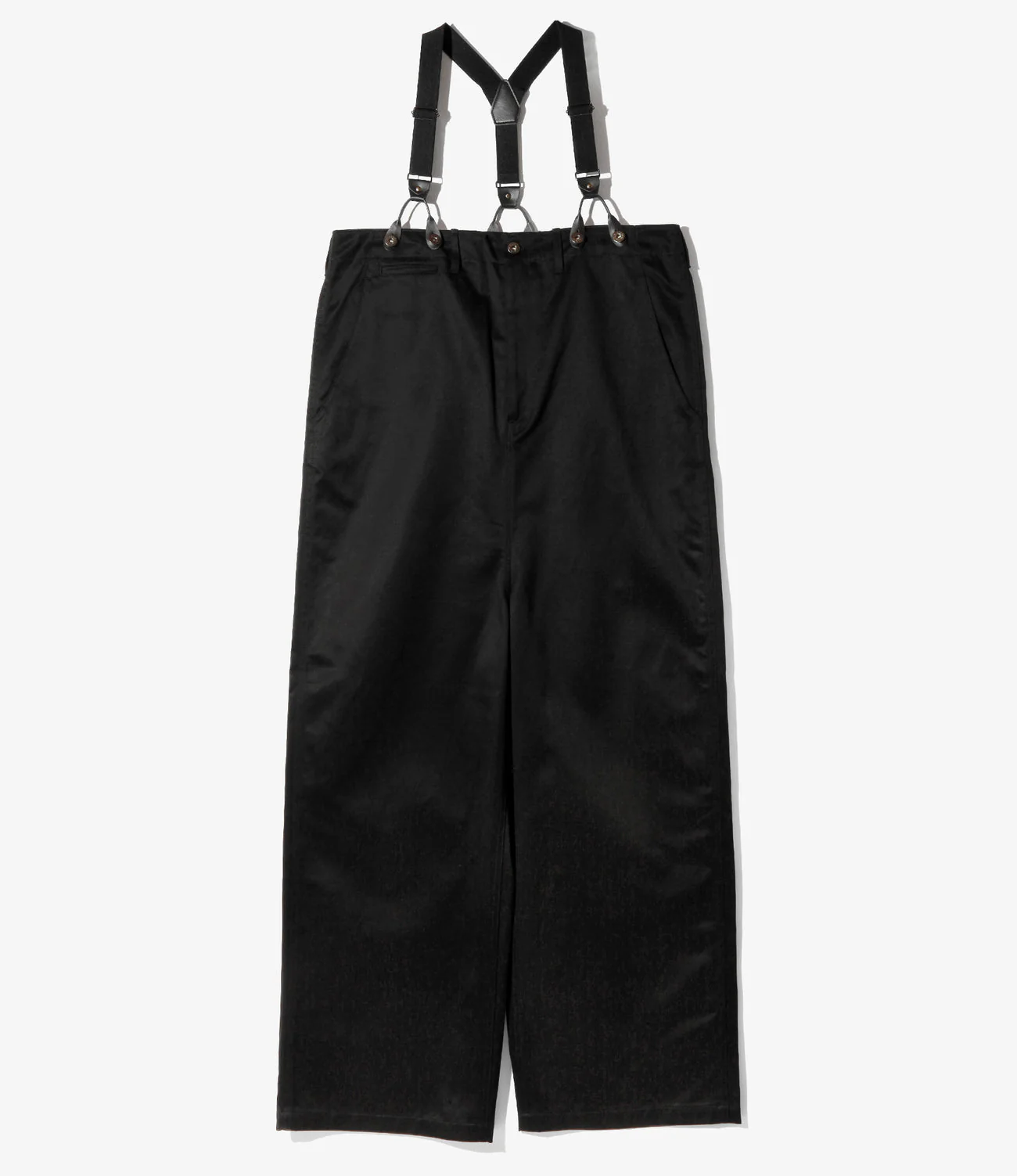 Suspender Pants - Black - Chino Cloth