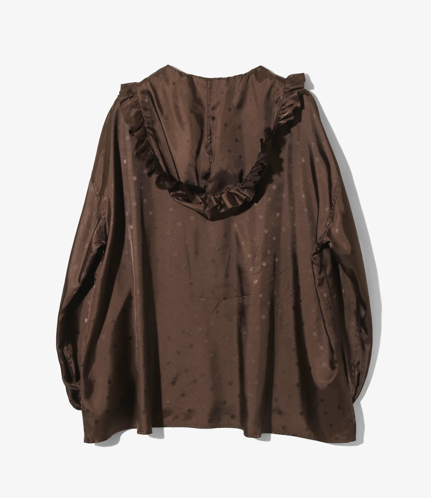 Frill Hoody - Brown - Jacquard 4 Frill Hoody - Brown - Jacquard