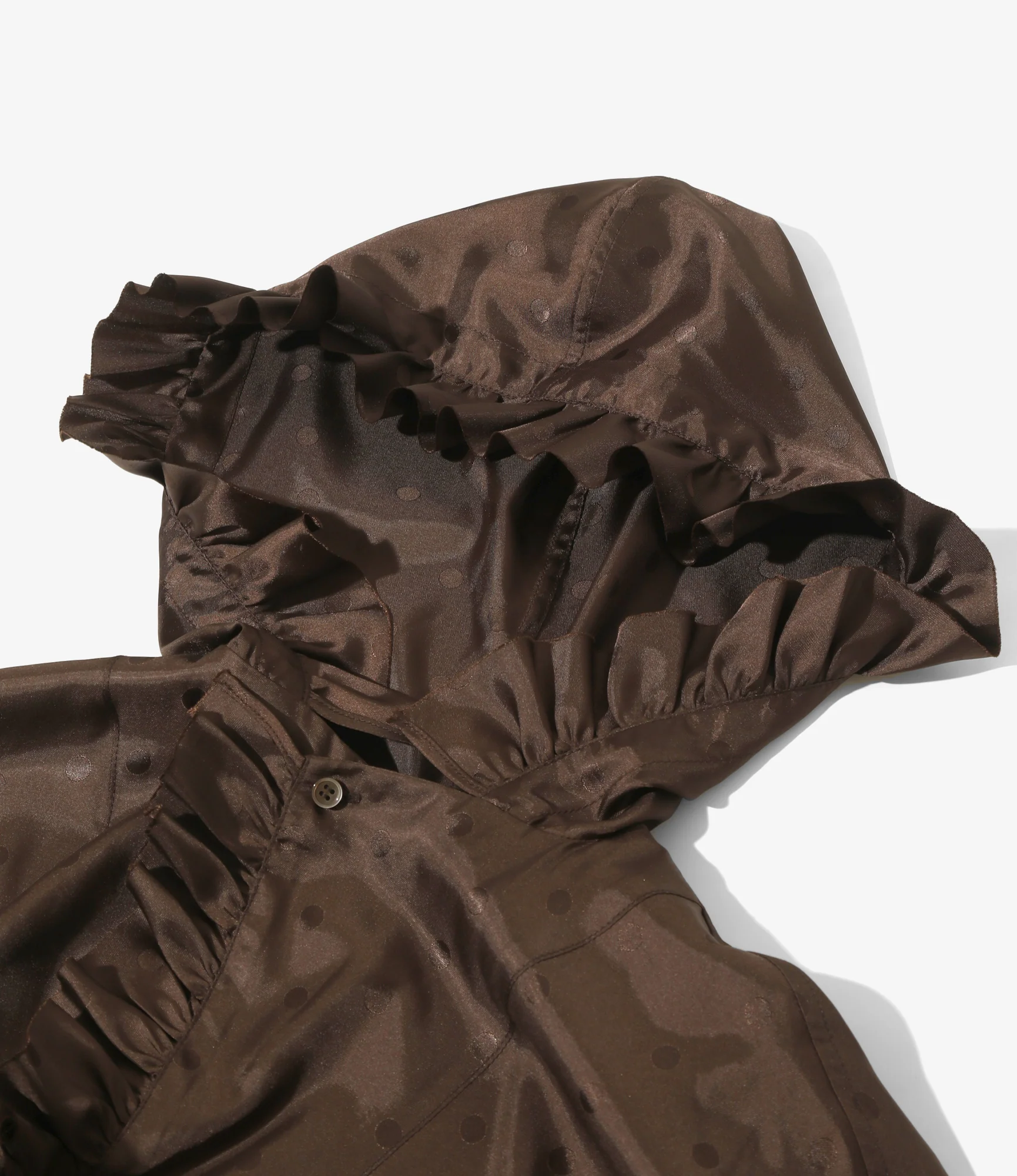 Frill Hoody - Brown - Jacquard 5 Frill Hoody - Brown - Jacquard