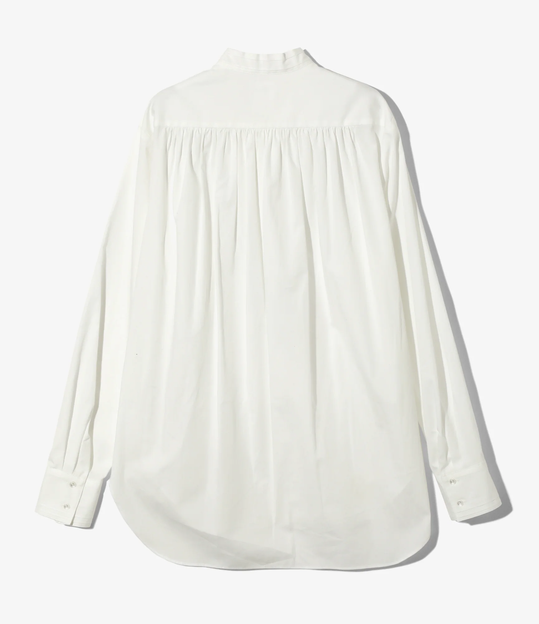 Ribbon Tie Blouse - Off White - Solid＆Leopard