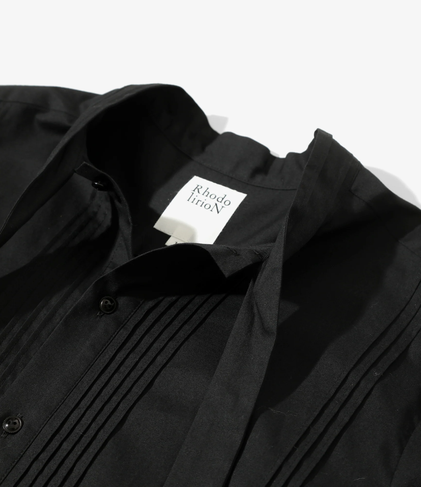 Ribbon Tie Blouse - Black - Solid＆Leopard