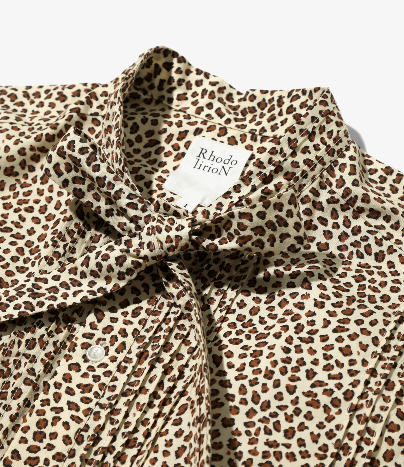 Ribbon Tie Blouse - Leopard - Solid＆Leopard