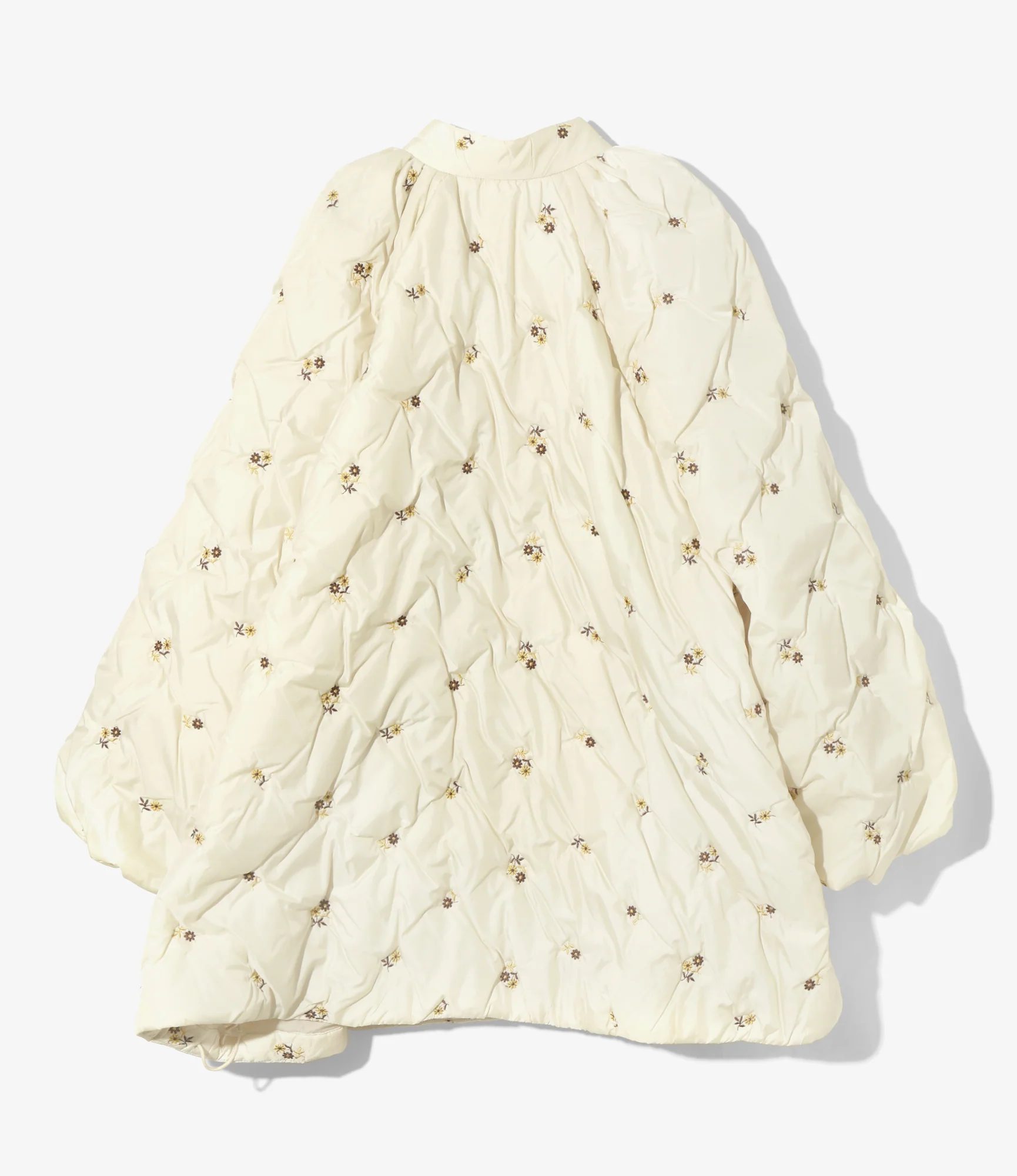 Padded Coat - Ivory - Original Floral Embroidery 4 Padded Coat - Ivory - Original Floral Embroidery