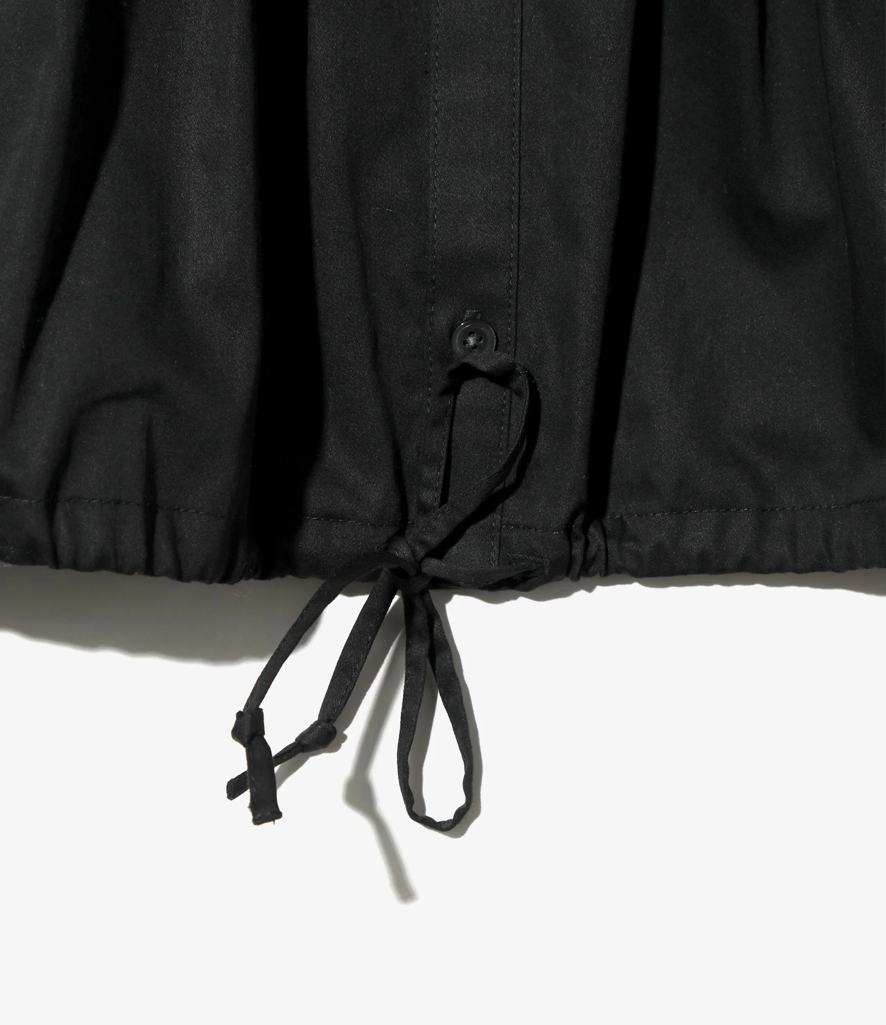 Monogram Stitch Spencer Shirt - Black - Sateen