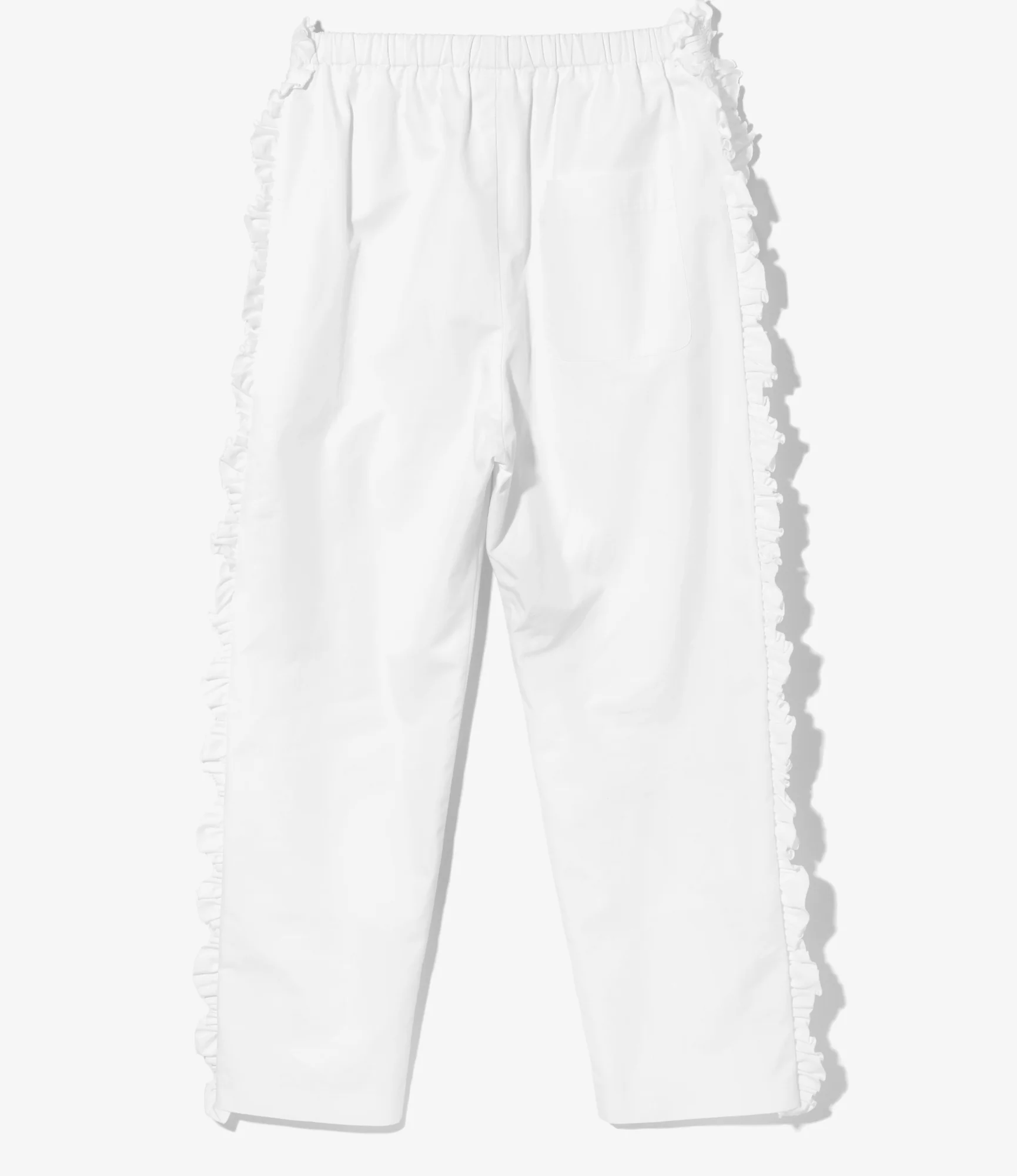 Frill Side Pants - White 5 Frill Side Pants - White