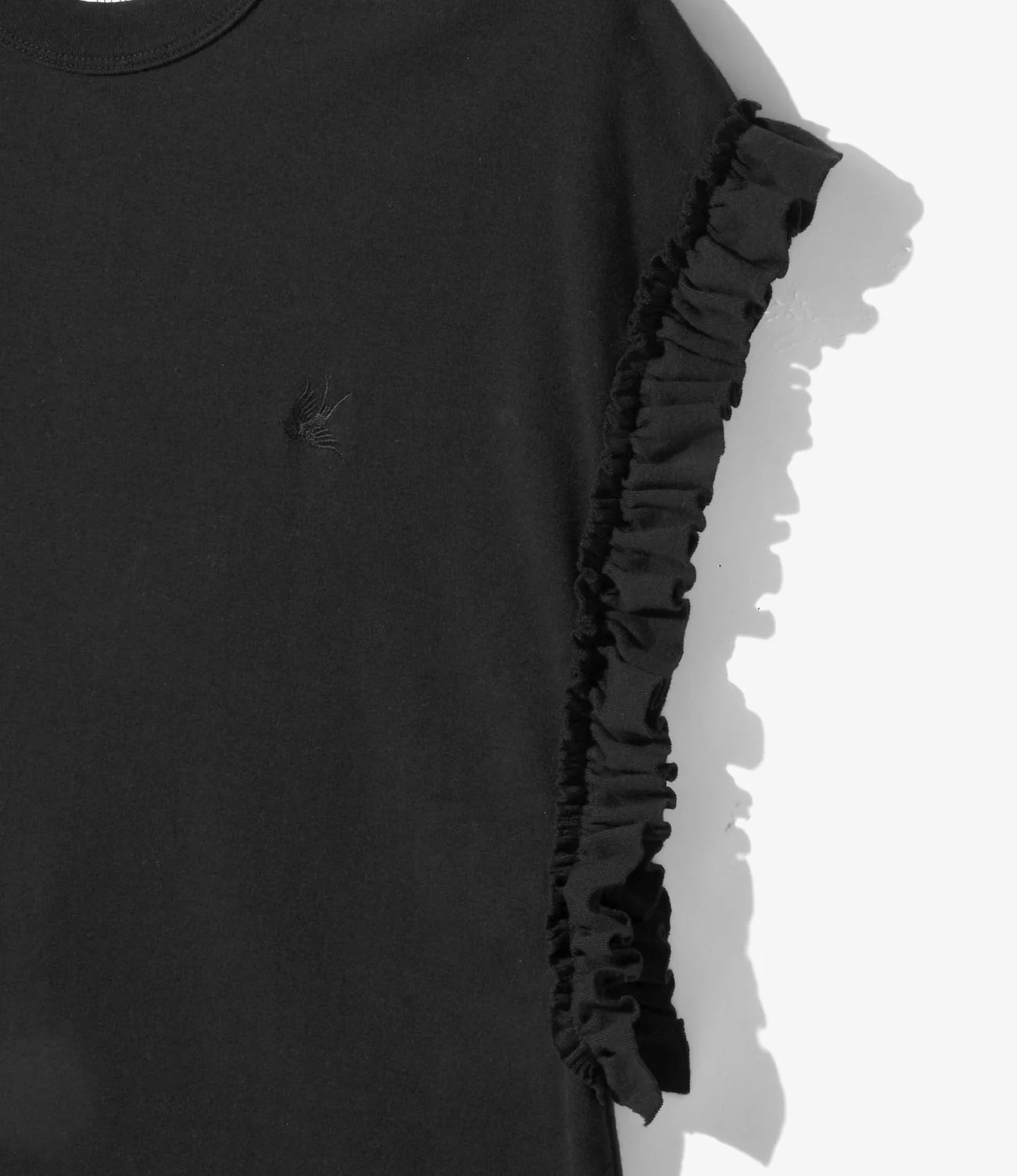 Frill Tail Sleeveless Tee - Black 3 Frill Tail Sleeveless Tee - Black