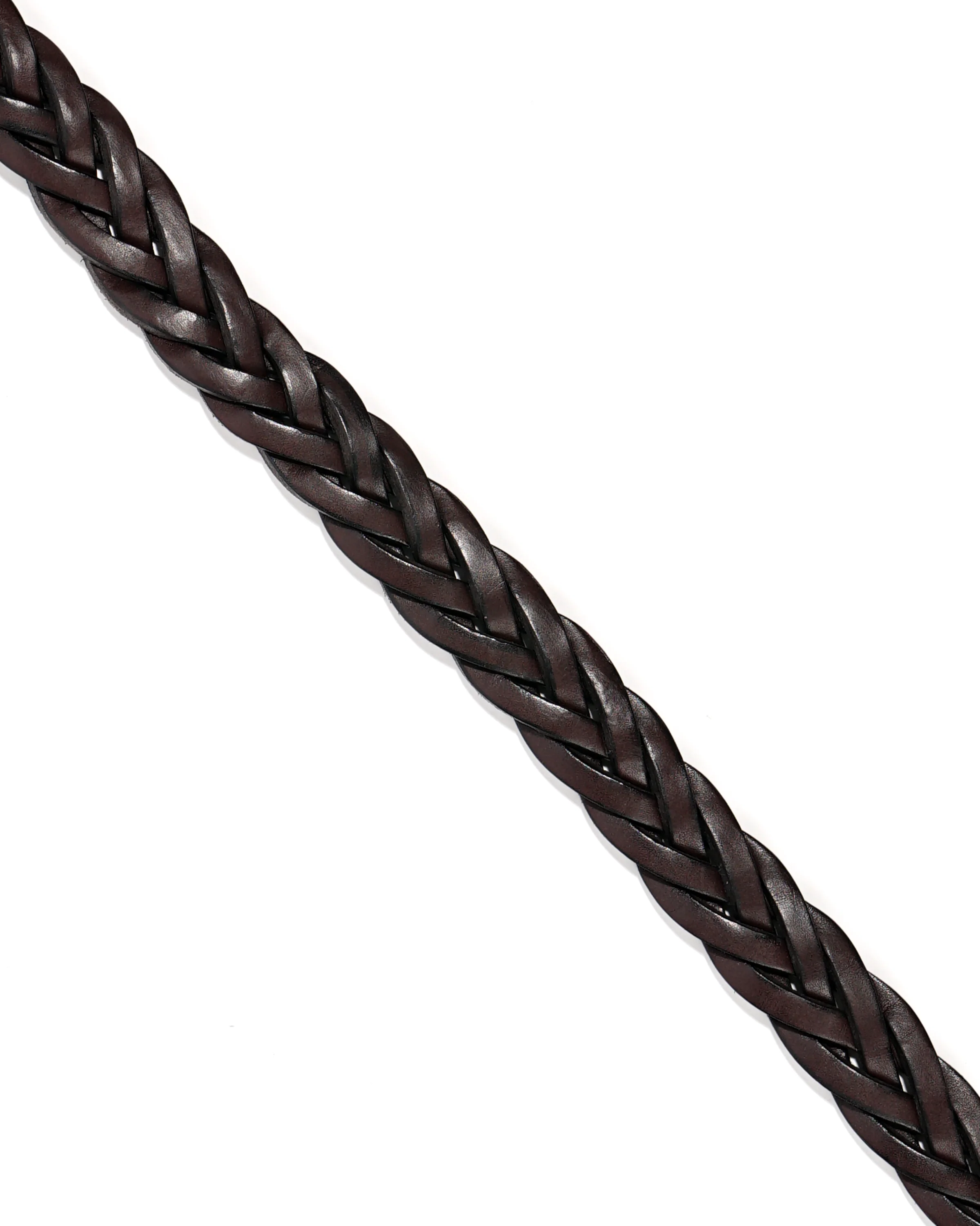 1 1/4" Braided Belt - Havana