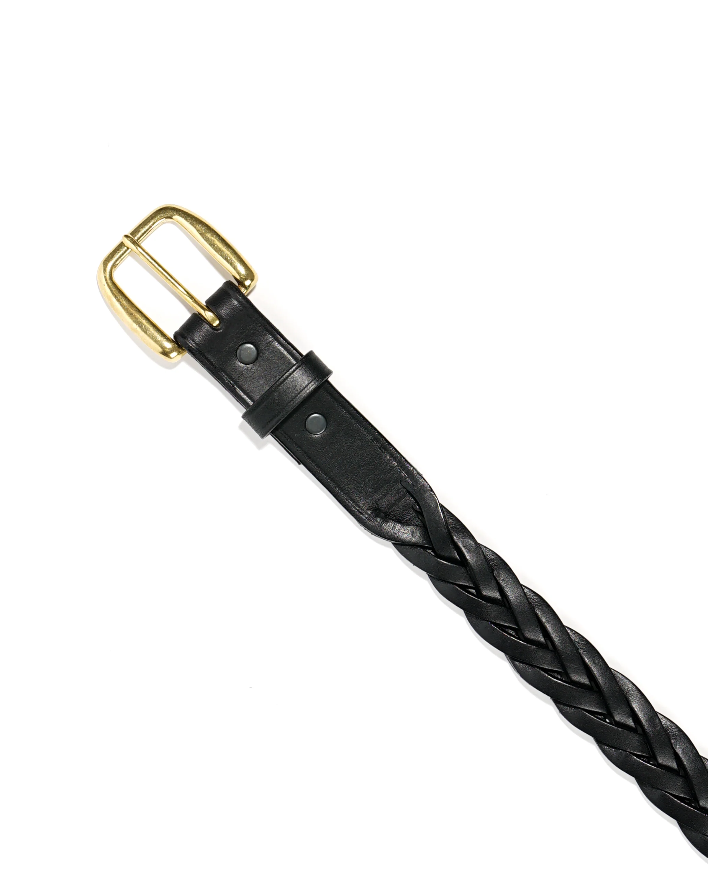1 1/4" Braided Belt - Black