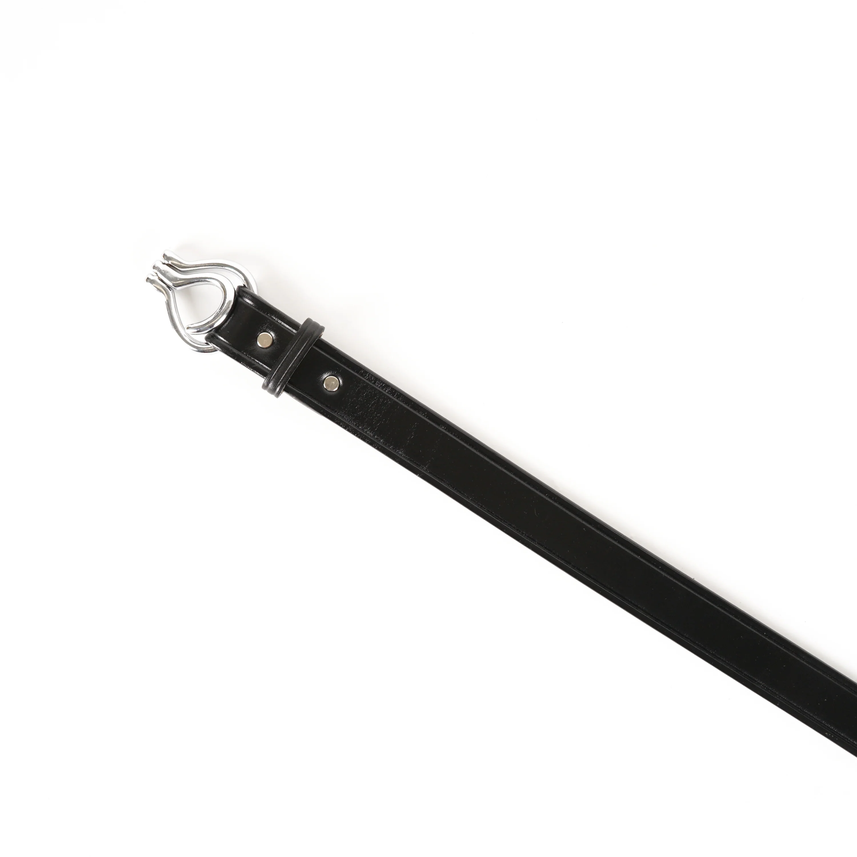 1 1/4" Nickel Hoof Pick Belt - Black