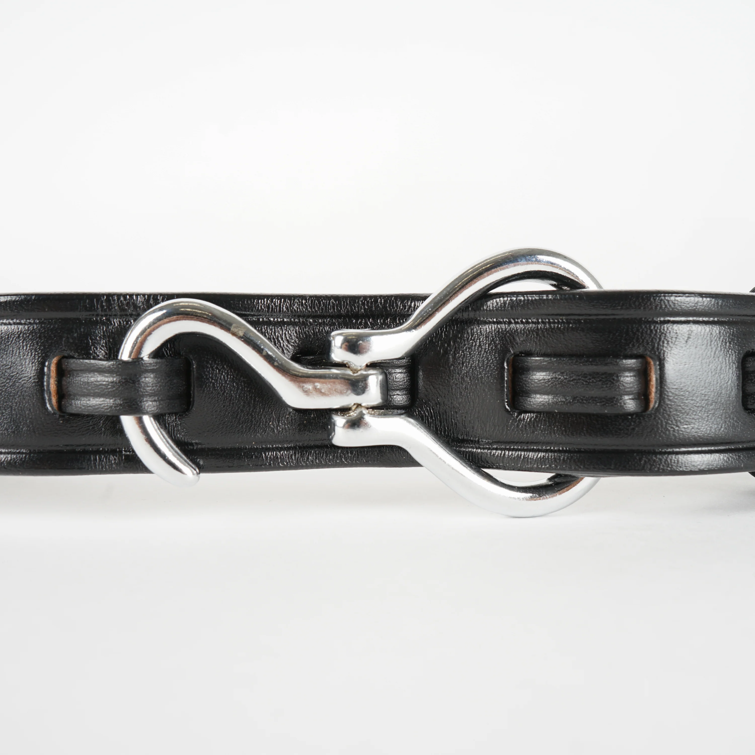 1 1/4" Nickel Hoof Pick Belt - Black