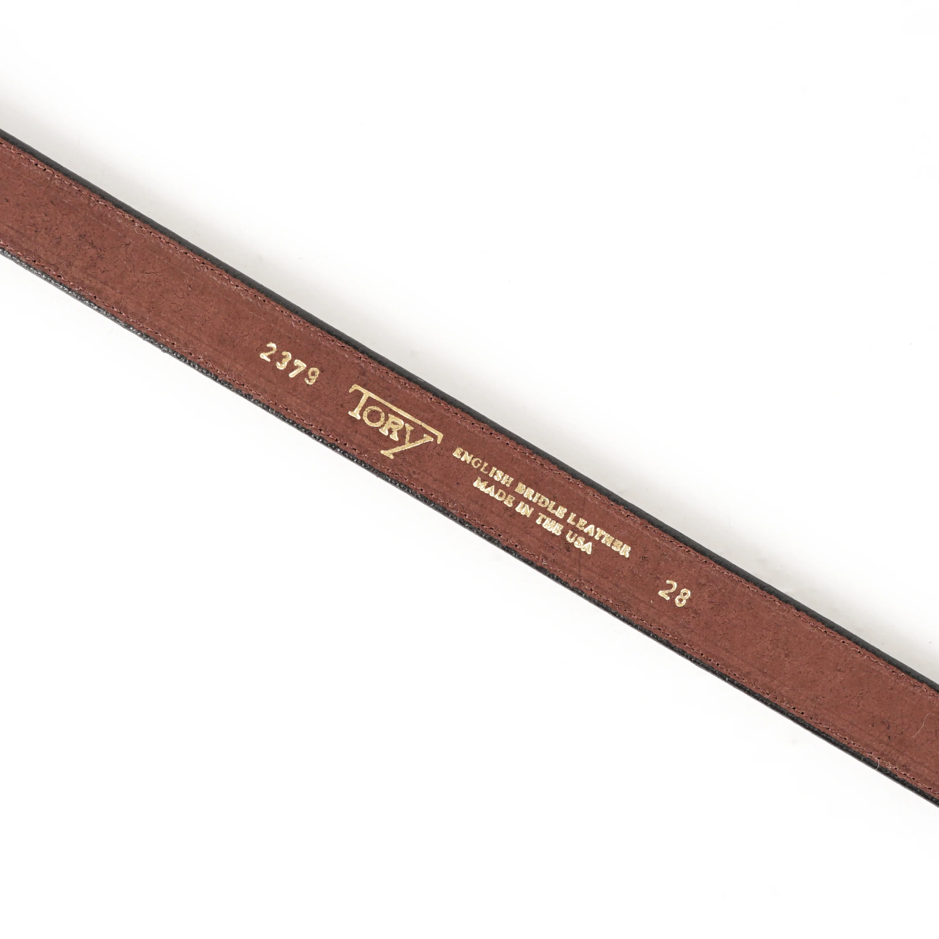 1" Clincher Belt - Havana/Brass