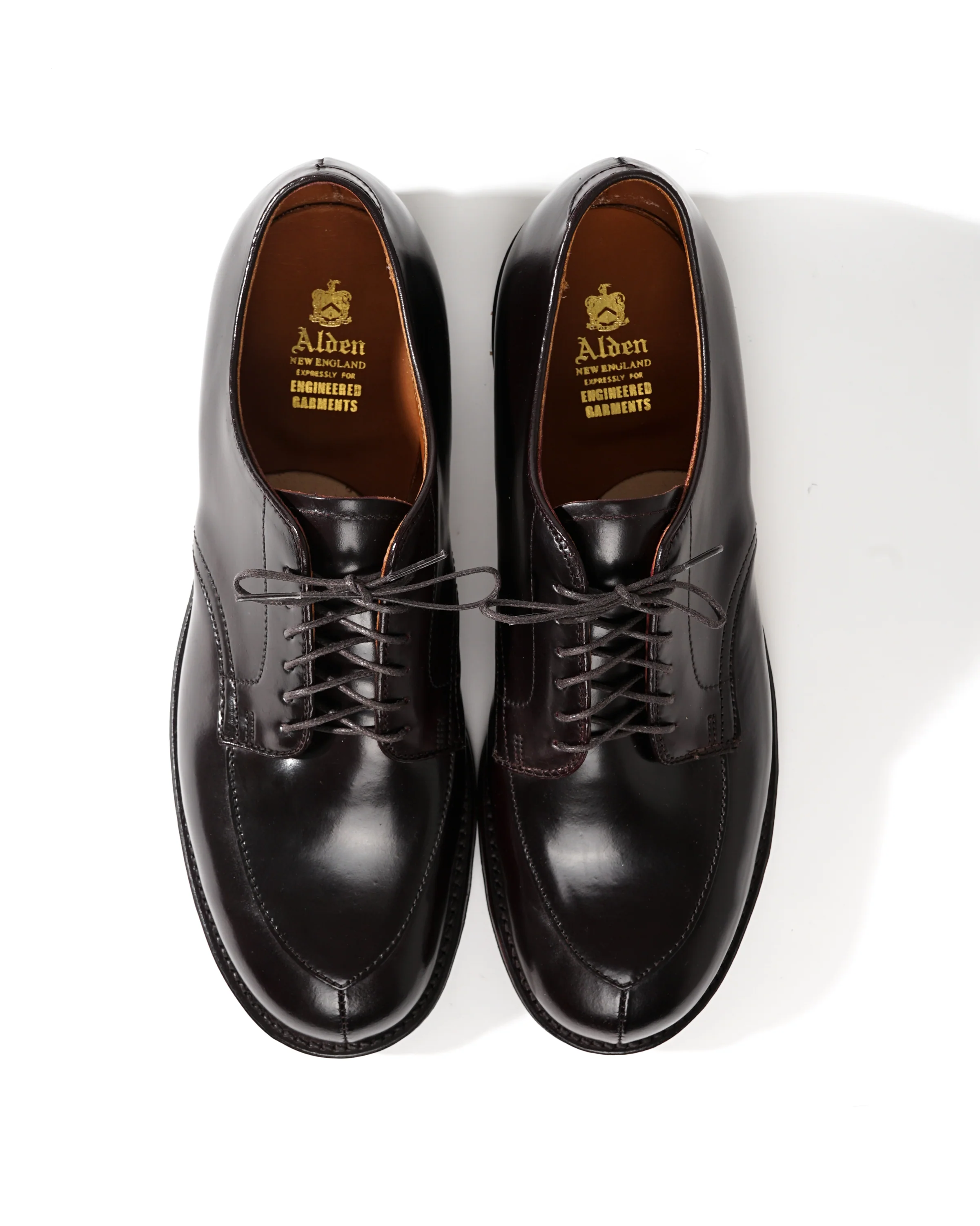 Engineered Garments x Alden - Algonquin V-Tip Blucher - #8 Shell Cordovan w/Commando Sole 7 Engineered Garments x Alden - Algonquin V-Tip Blucher - #8 Shell Cordovan w/Commando Sole