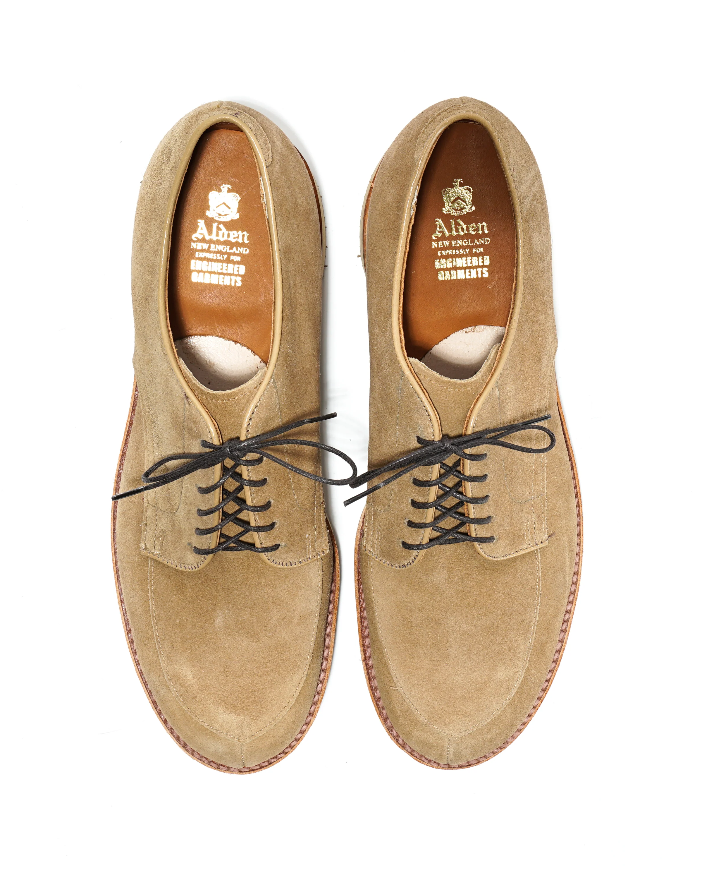 Engineered Garments x Alden - Algonquin Blucher - Tan Suede 3 Engineered Garments x Alden - Algonquin Blucher - Tan Suede
