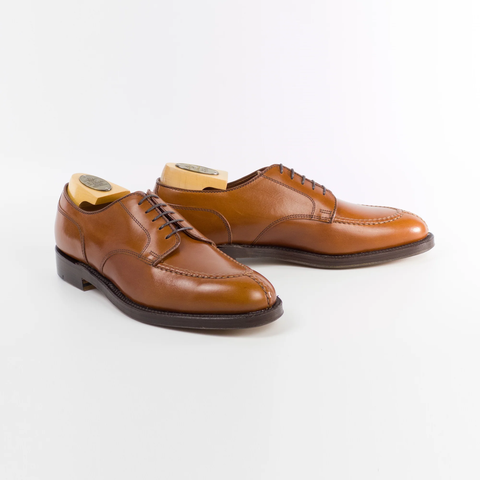 962 Norweigian Front Blucher - Tan Calfskin