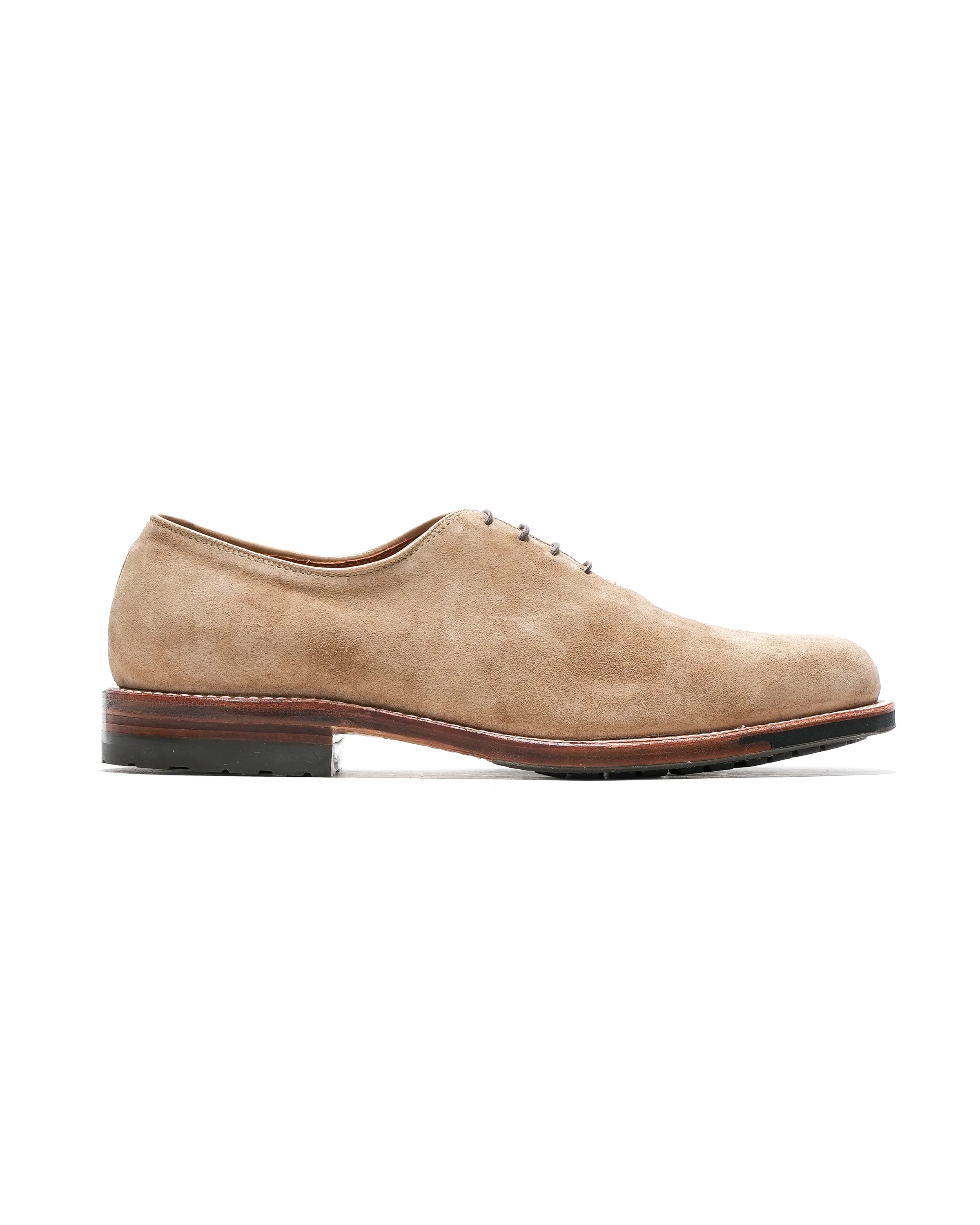 Engineered Garments x Alden - Wholecut  Plain Toe Oxford - Tan Suede