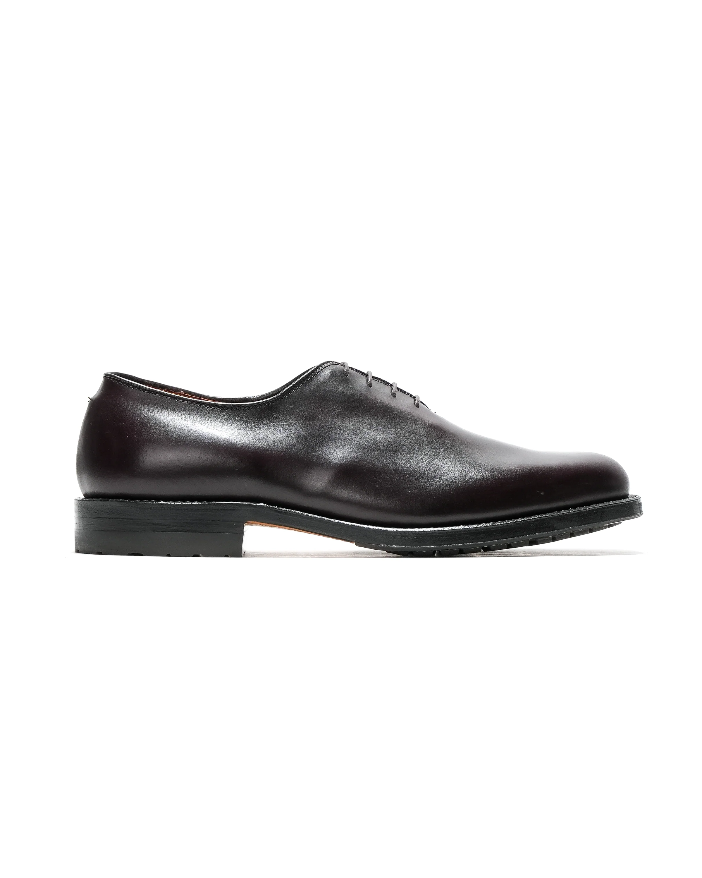 Engineered Garments x Alden - Wholecut  Plain Toe Oxford - Burgundy - Calf Skin