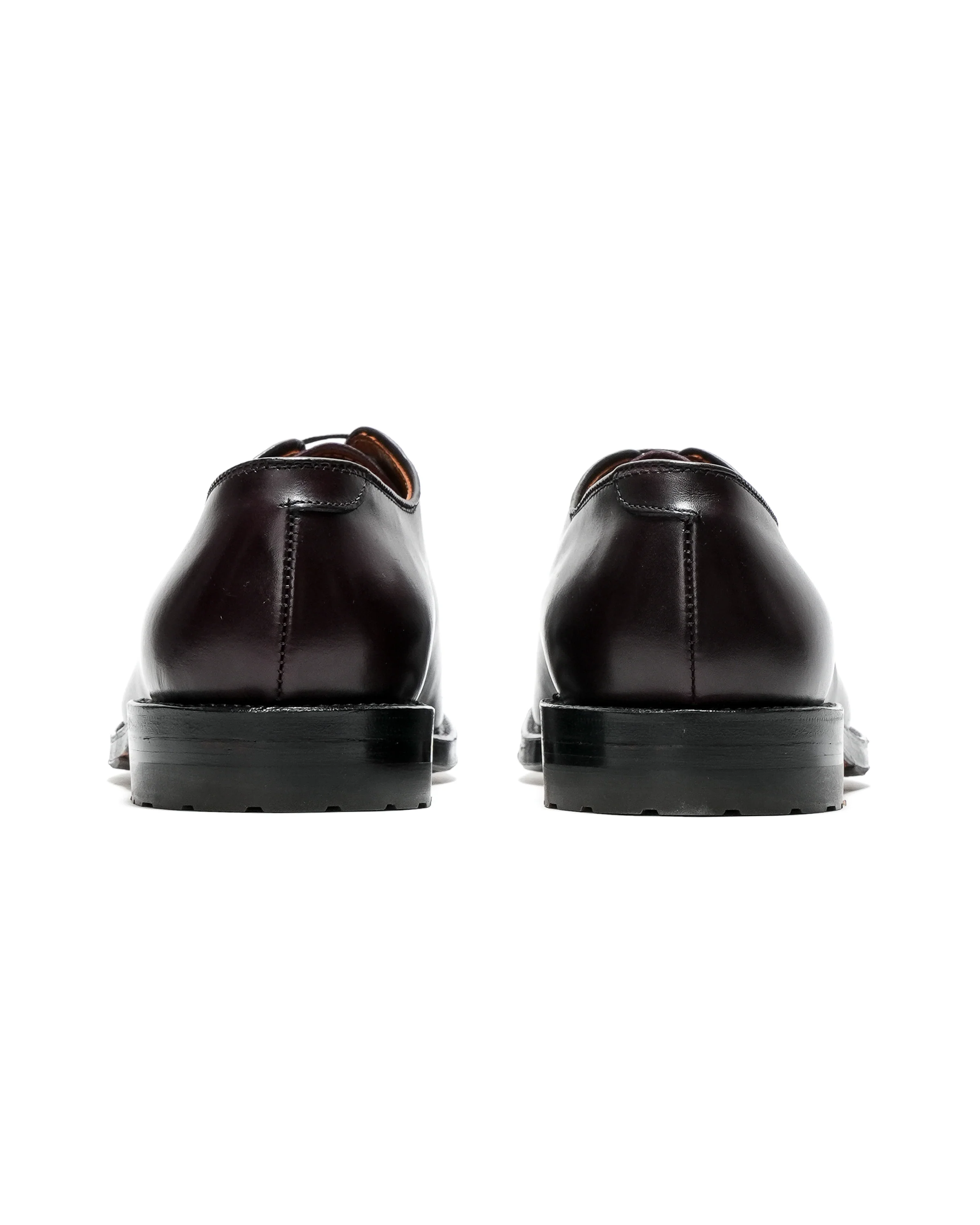 Engineered Garments x Alden - Wholecut  Plain Toe Oxford - Burgundy - Calf Skin