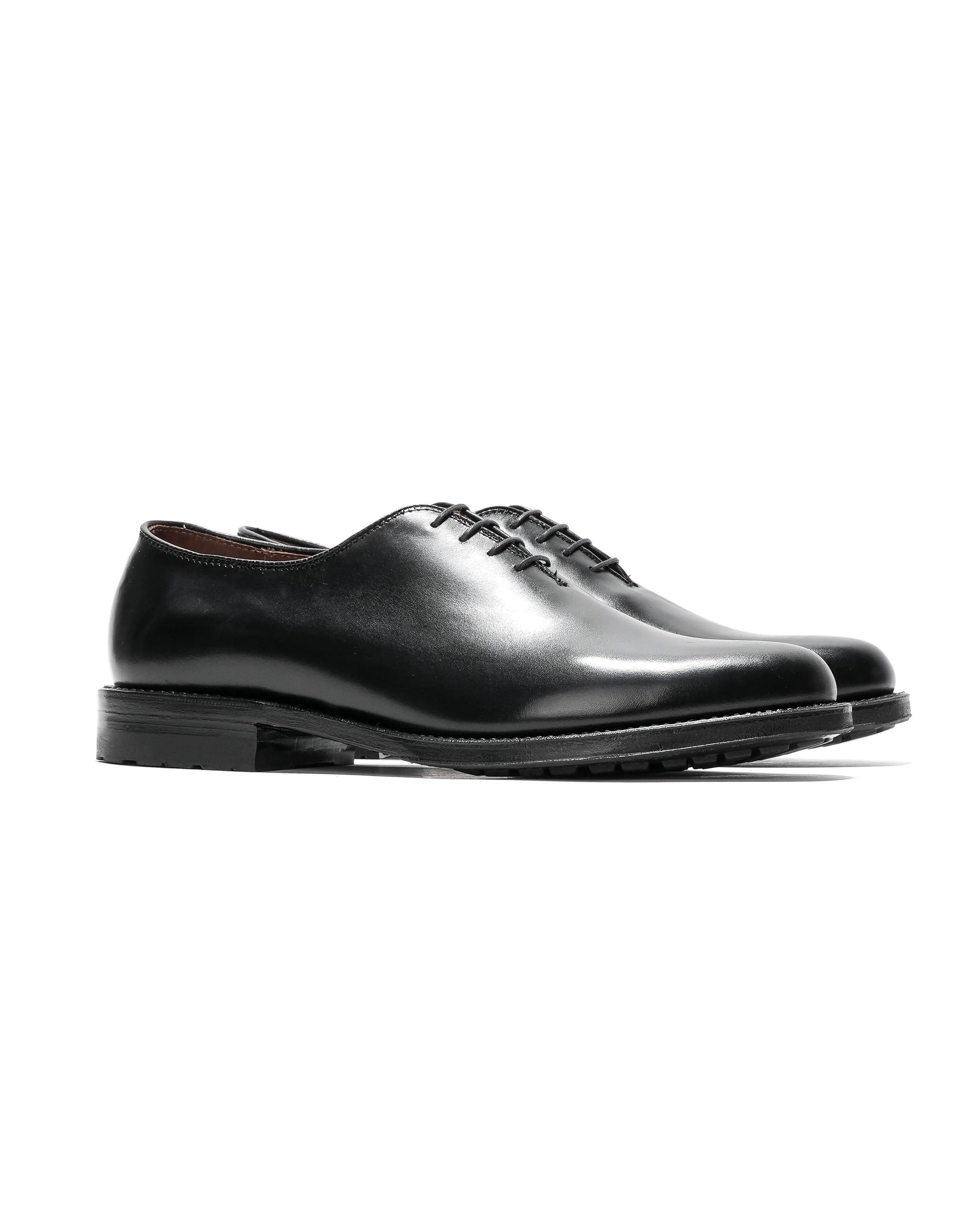 Engineered Garments x Alden - Wholecut Plain Toe Oxford - Black - Calf Skin