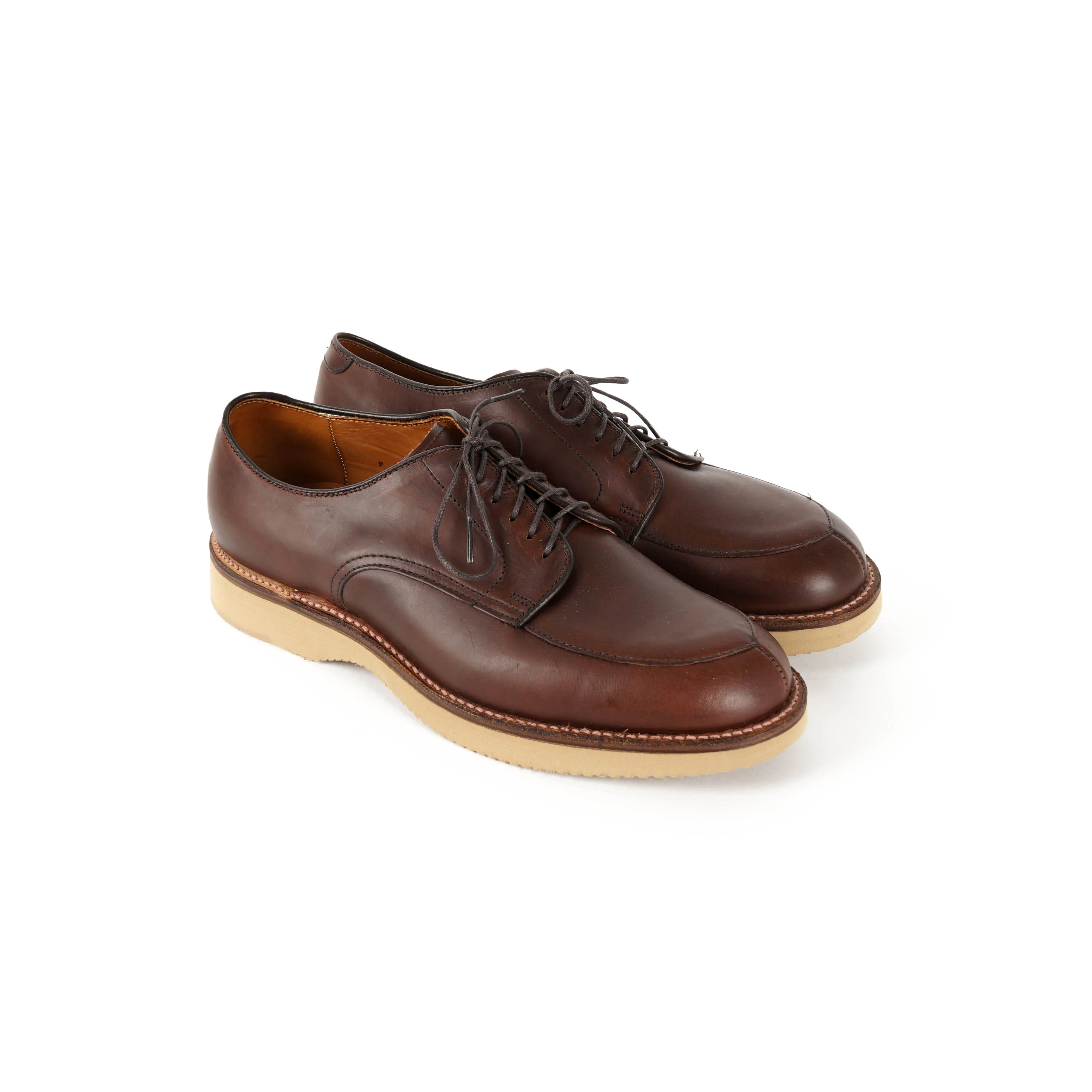 Engineered Garments x Alden - Algonquin Blucher - Brown Horween Chromexcel Natural Vibram Wedge