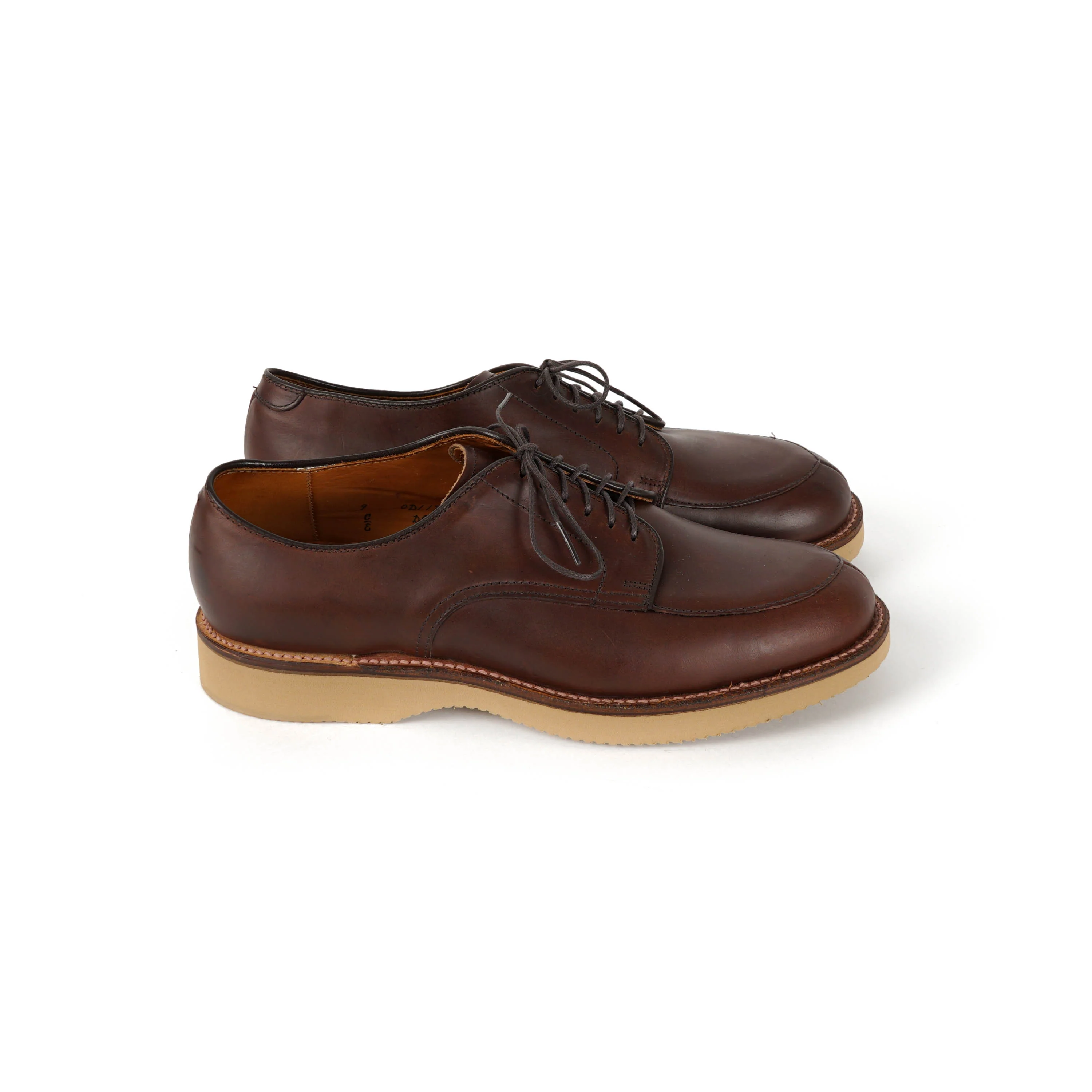 Engineered Garments x Alden - Algonquin Blucher - Brown Horween Chromexcel Natural Vibram Wedge
