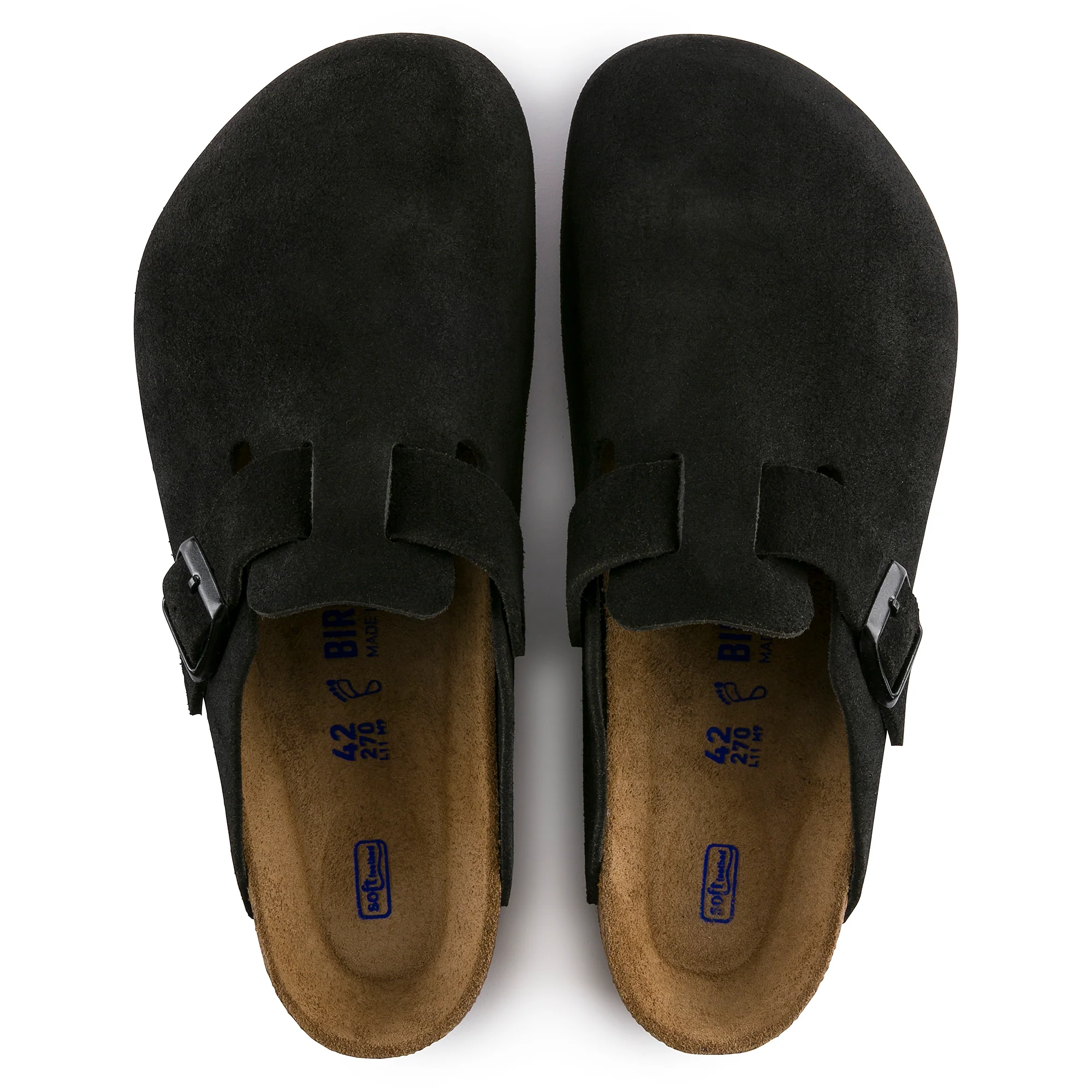 Boston - Black Suede - Soft Footbed