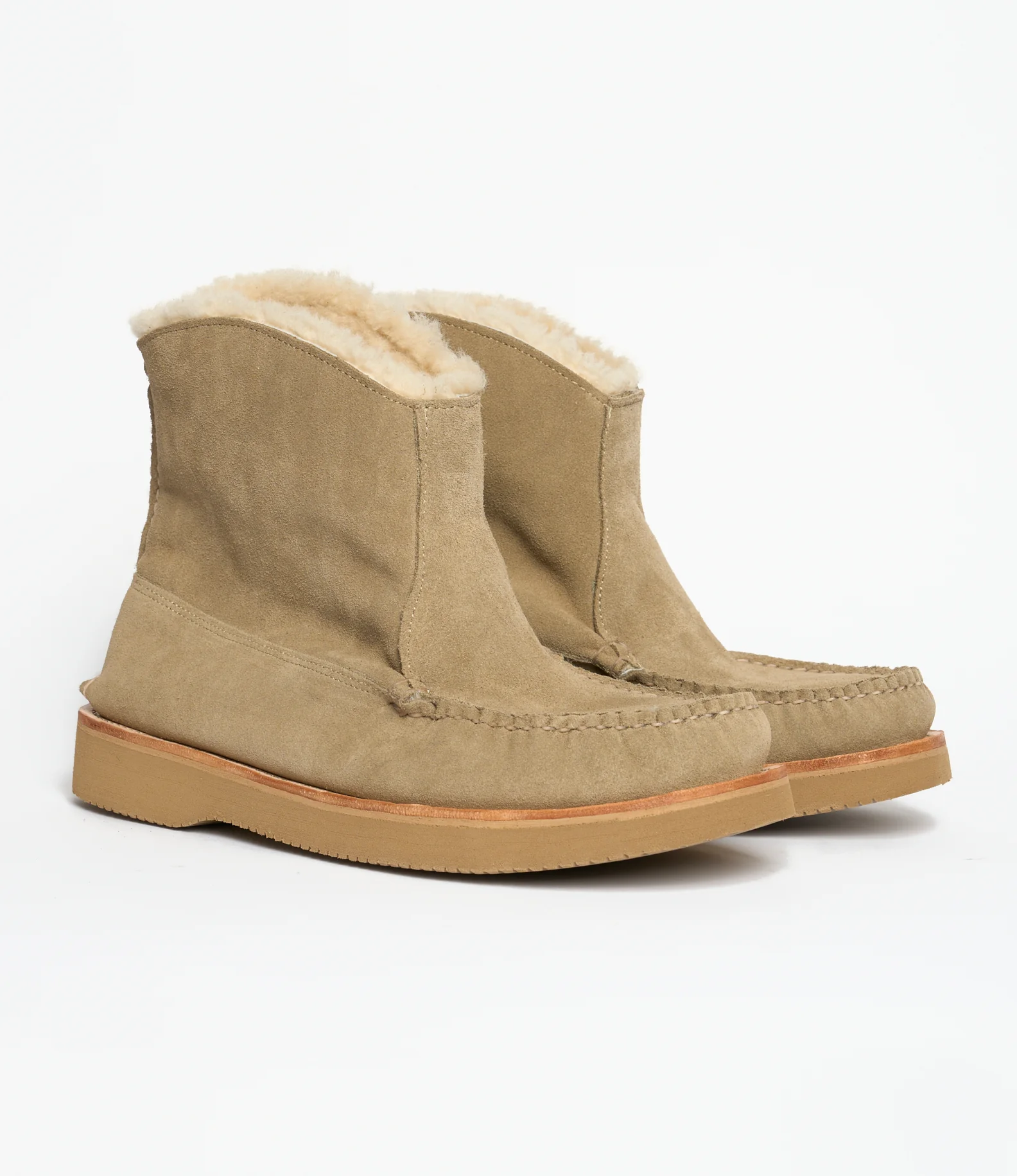 Engineered Garments x Easymoc - Surf Boot - Stone Suede