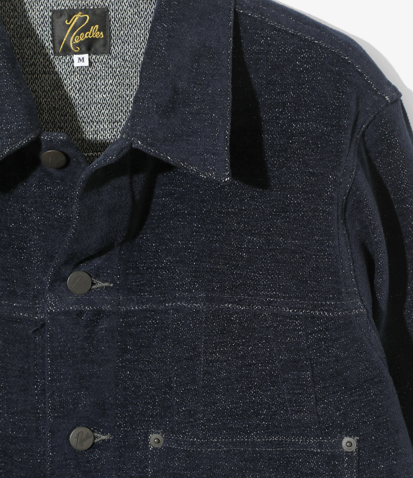 Women's Darts Jean Jacket - Navy - Cotton / Washi Chenille