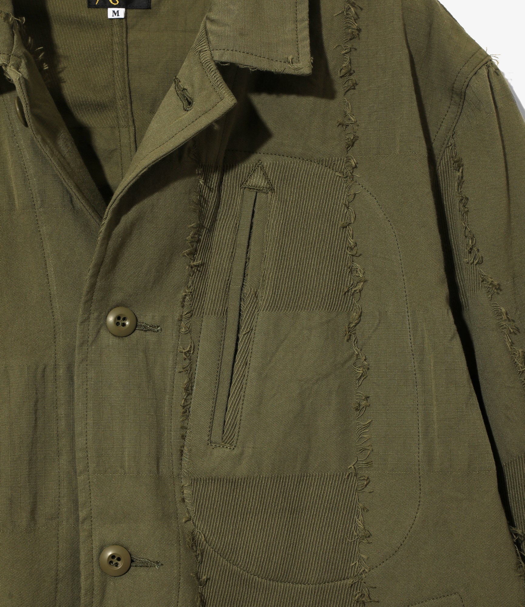 Arrow Jacket - Olive - Ripstop Cut Jacquard