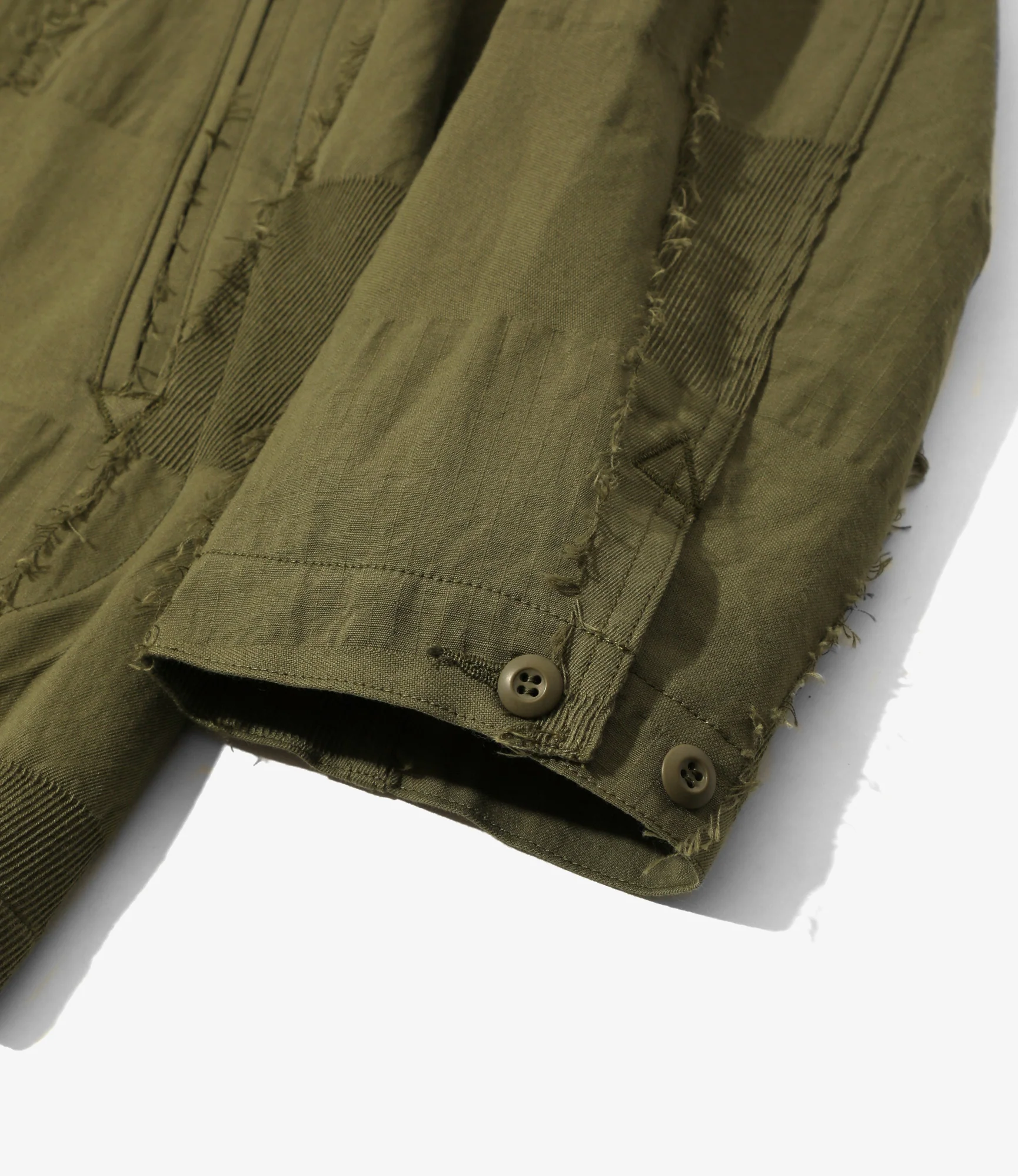 Arrow Jacket - Olive - Ripstop Cut Jacquard