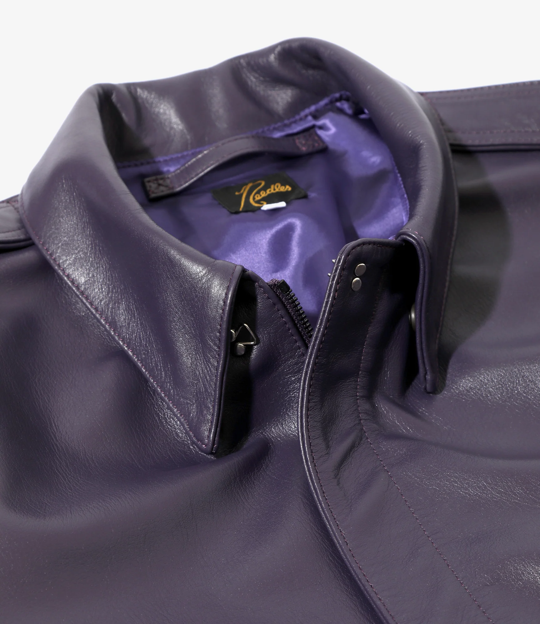 A-2 Jacket - Purple - Cowhide Lthr.