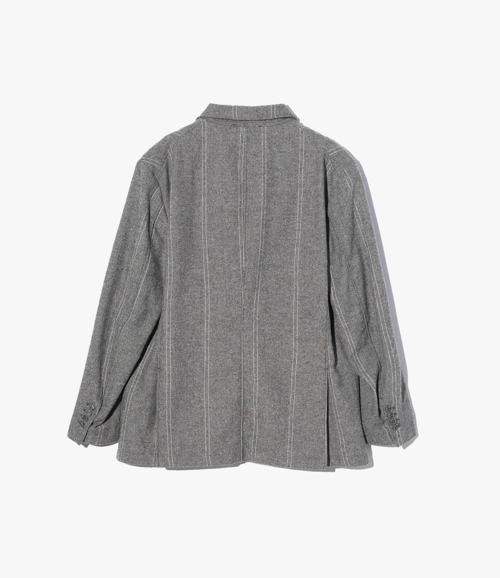 Andover Jacket - Lt. Grey Wool Striped HB