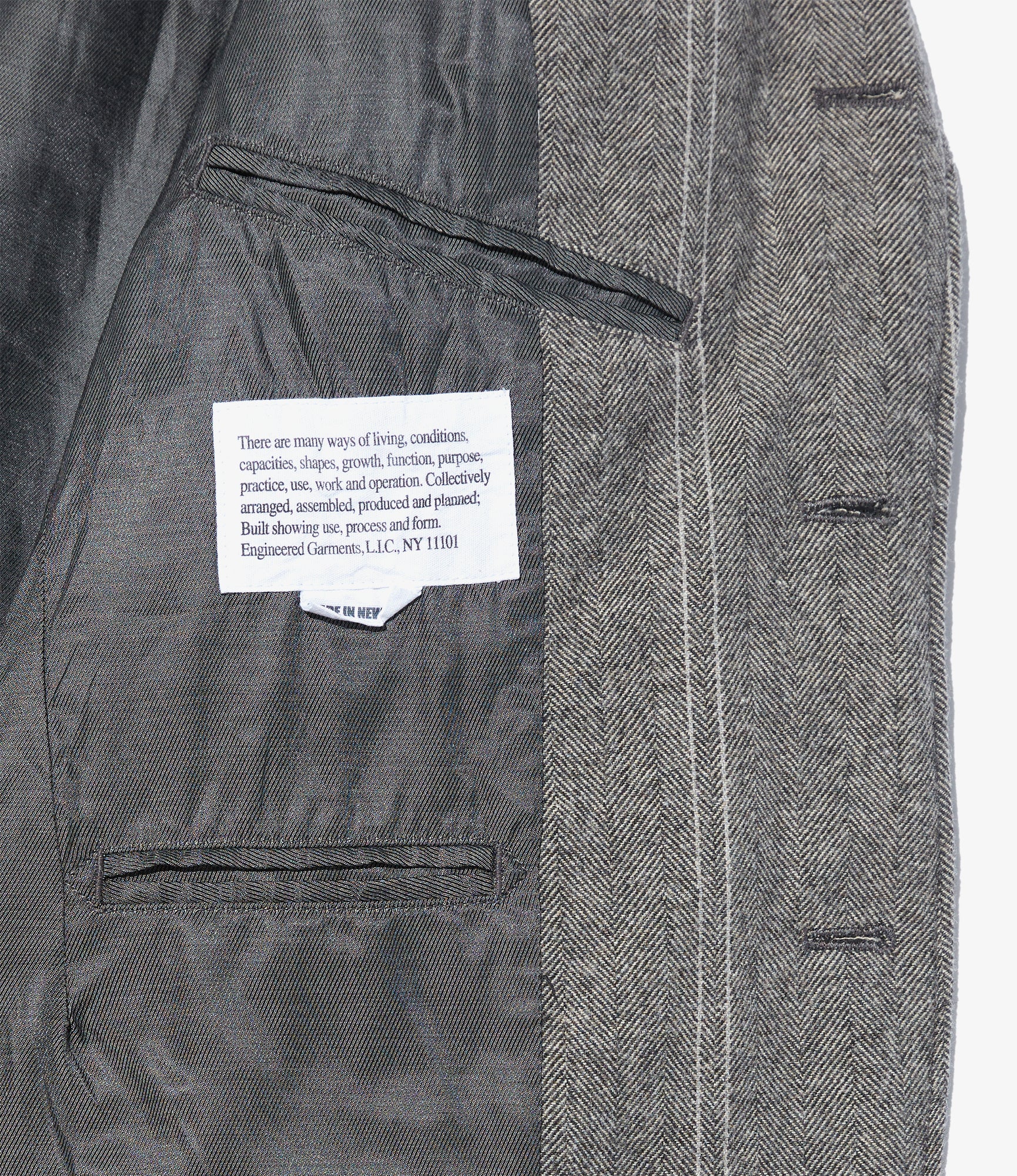 Andover Jacket - Lt. Grey Wool Striped HB 3 Andover Jacket - Lt. Grey Wool Striped HB