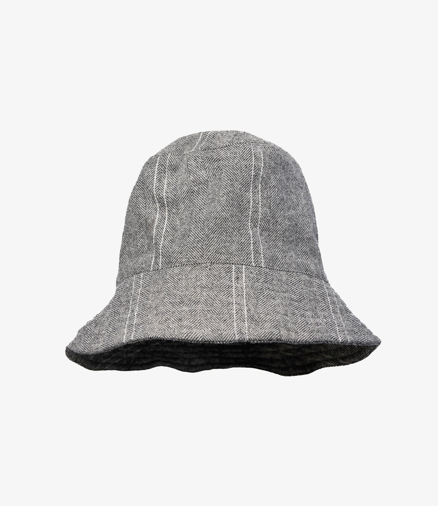 Bucket Hat - Lt. Grey Wool Striped HB