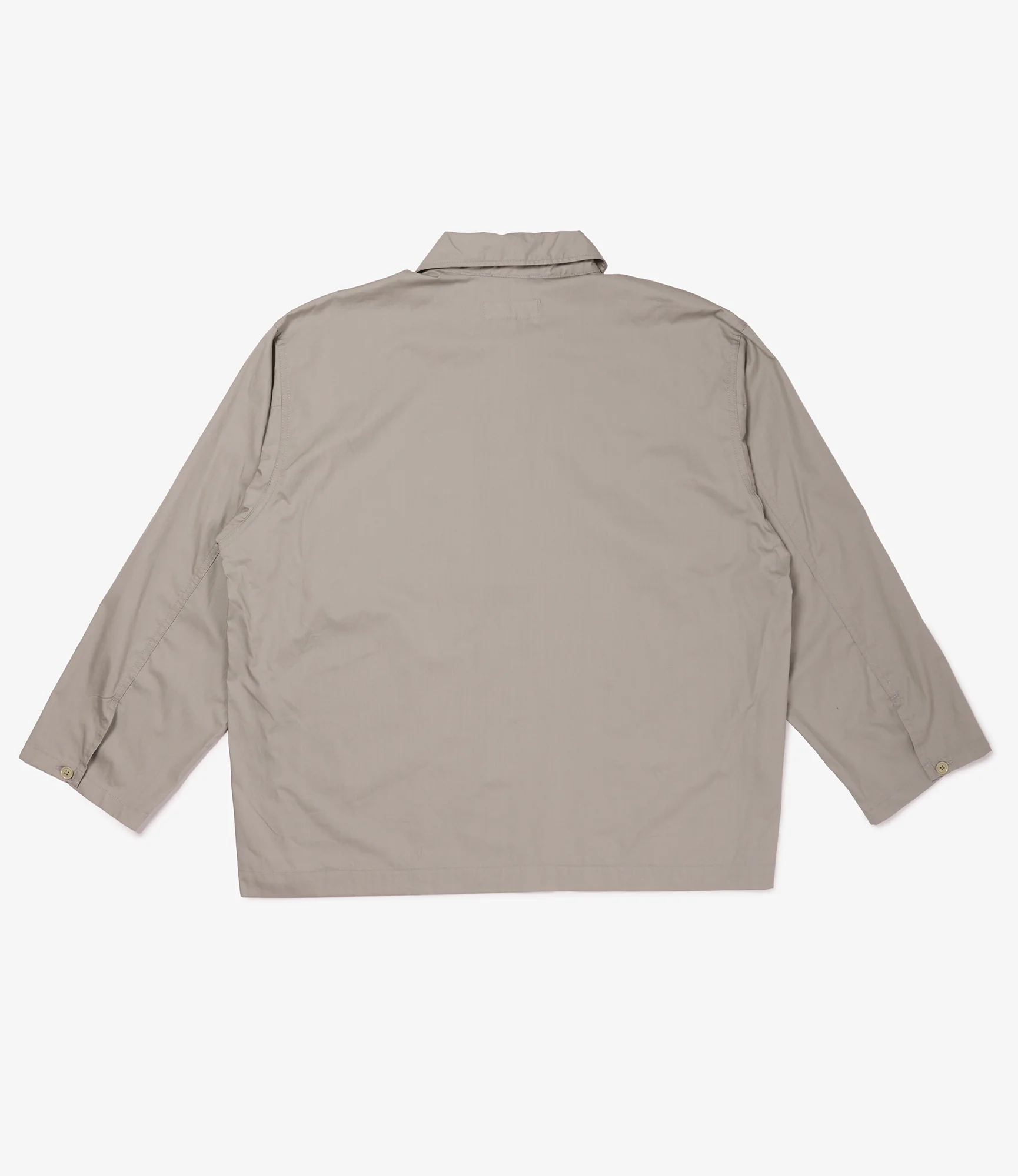 Army Pop Over Shirt - Lt.Grey Superfine Poplin