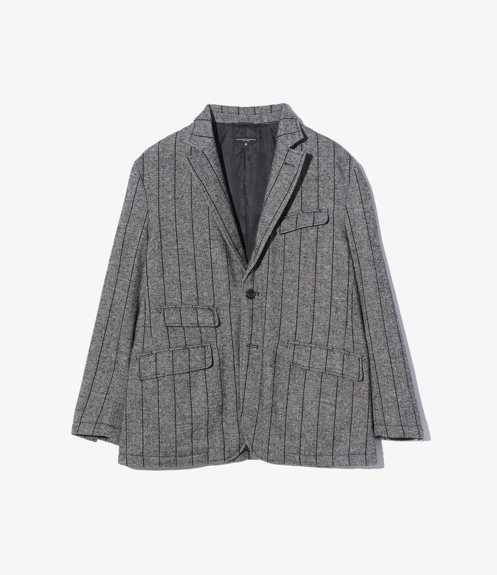 Andover Jacket - Dk. Grey Wool Striped HB