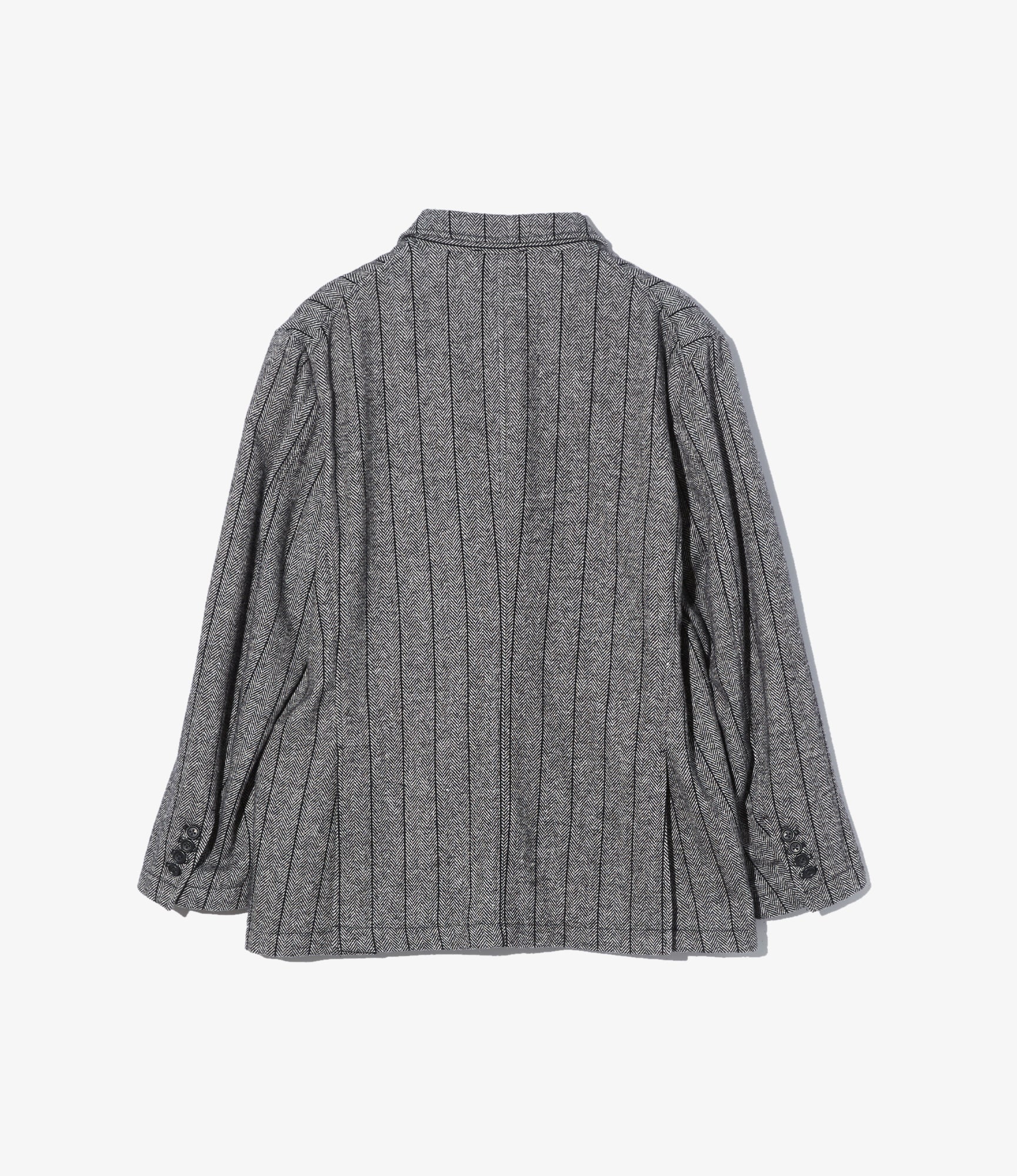 Andover Jacket - Dk. Grey Wool Striped HB