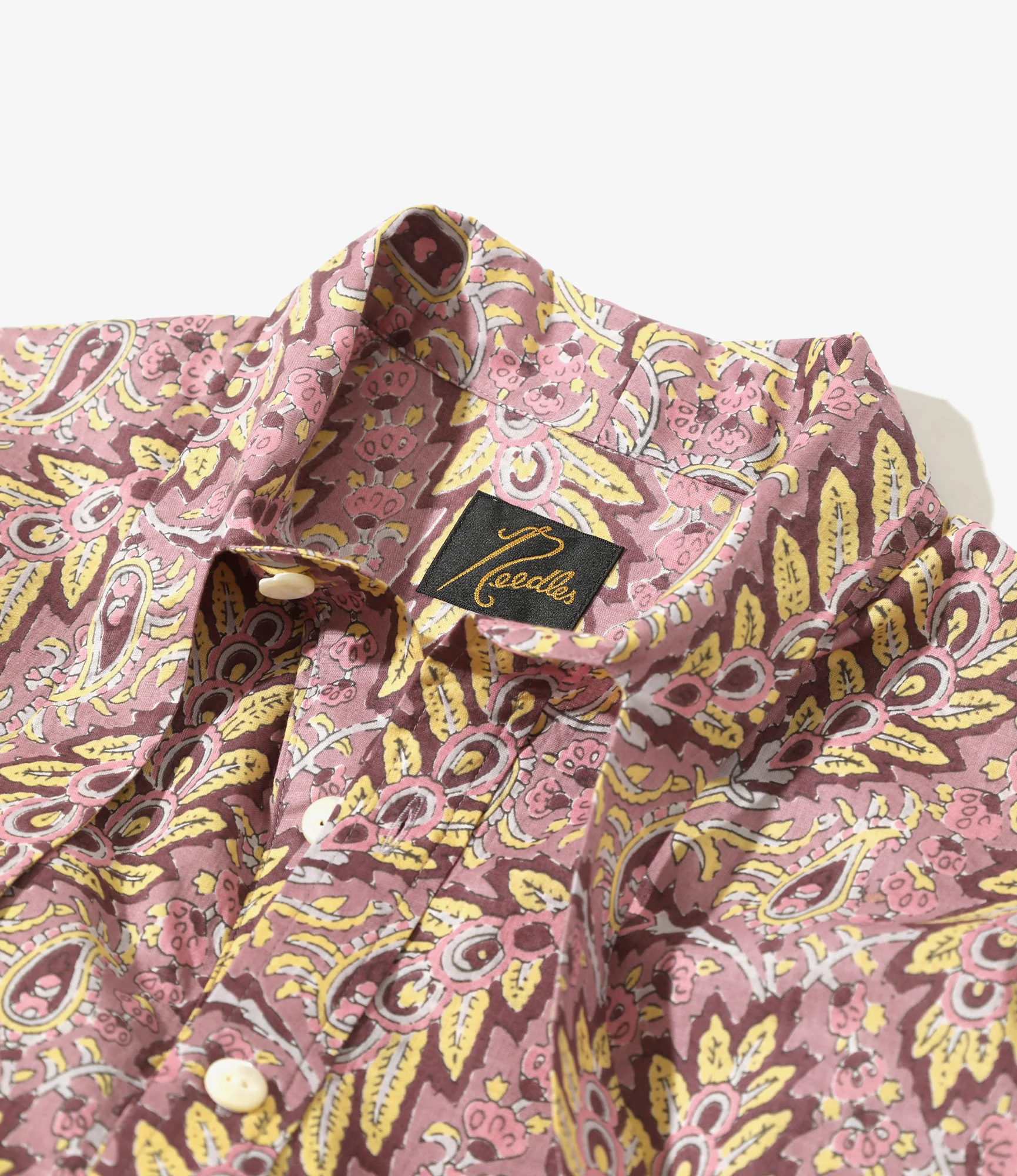Ascot Collar Dress -  Paisley - Printed Cotton Lawn