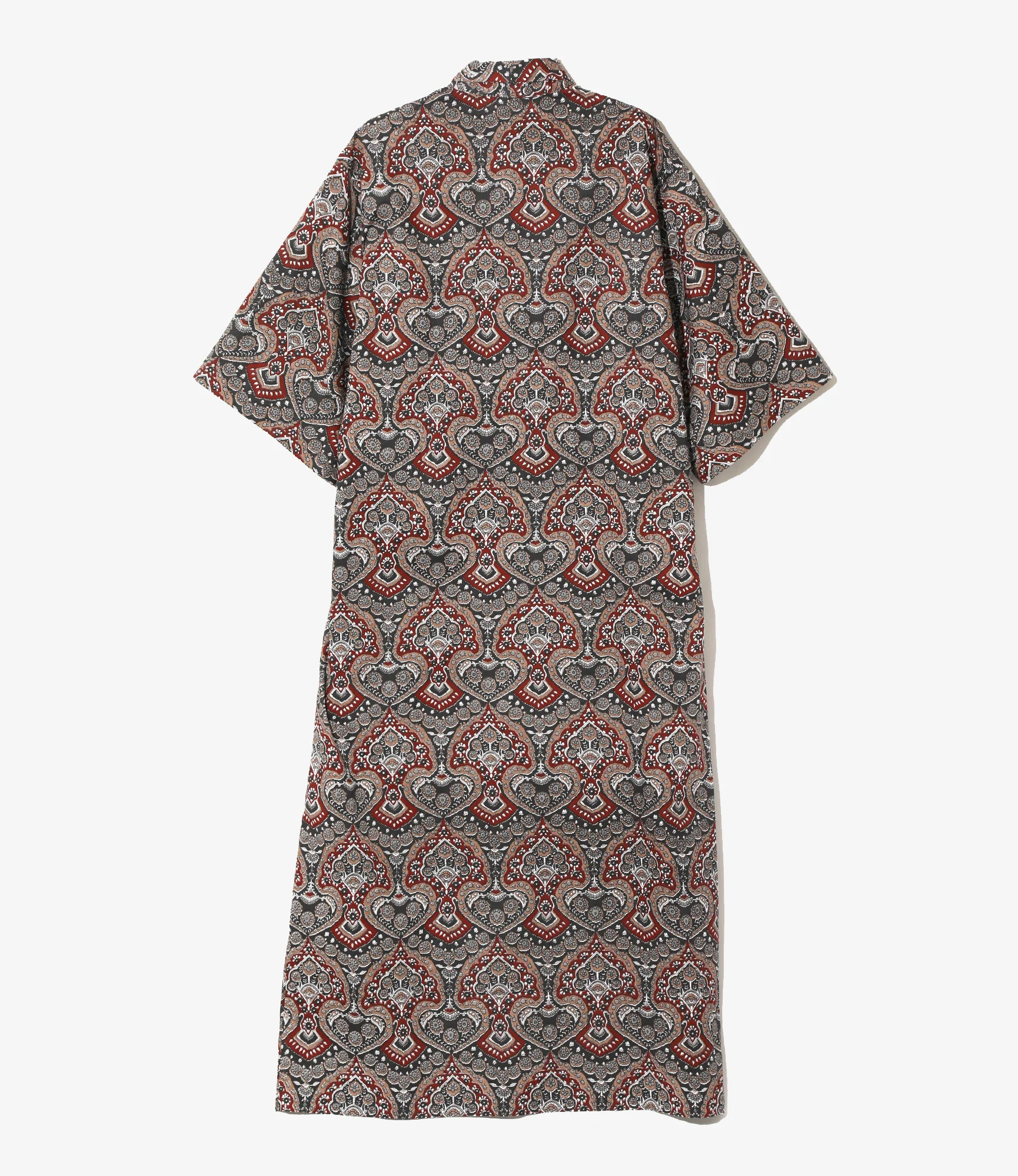 Ascot Collar Dress -  Arabesque - Printed Cotton Lawn