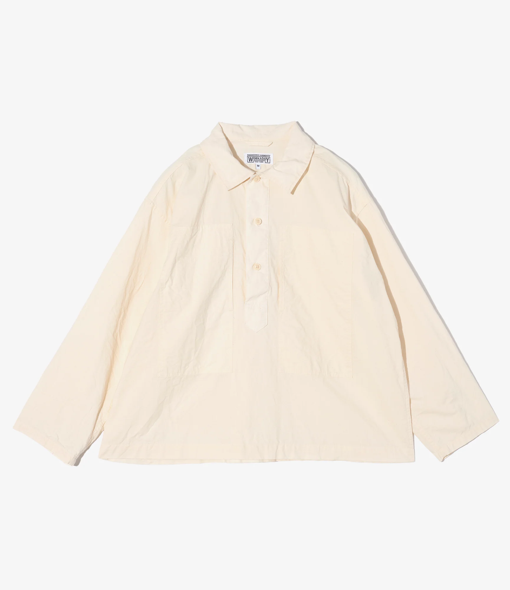 Army Pop Over Shirt - Natural Kona Cotton
