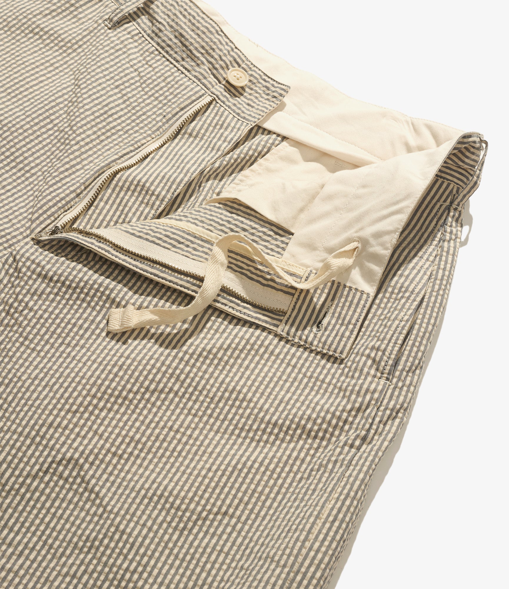 Chino Pant - Navy/Natural Cotton Seersucker 3 Chino Pant - Navy/Natural Cotton Seersucker