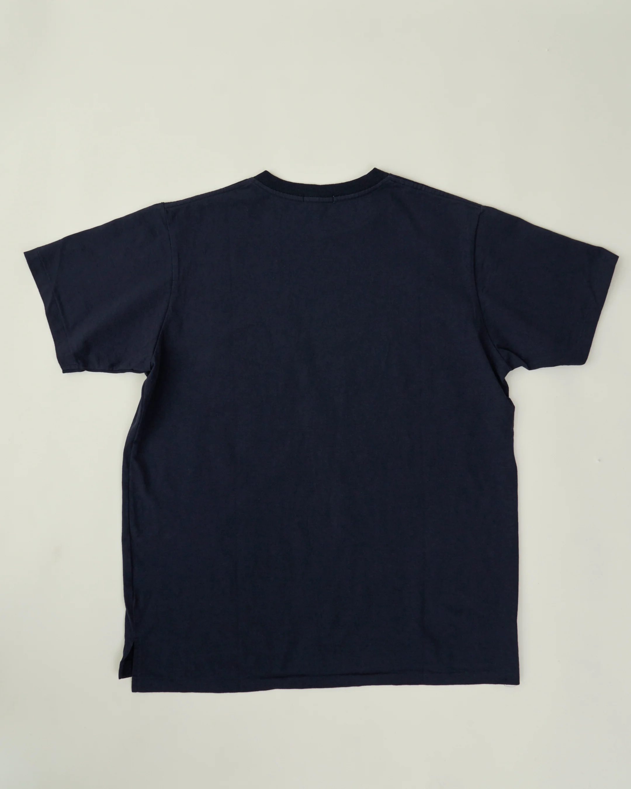 Cross Crew Neck  Pocket Tee - Navy
