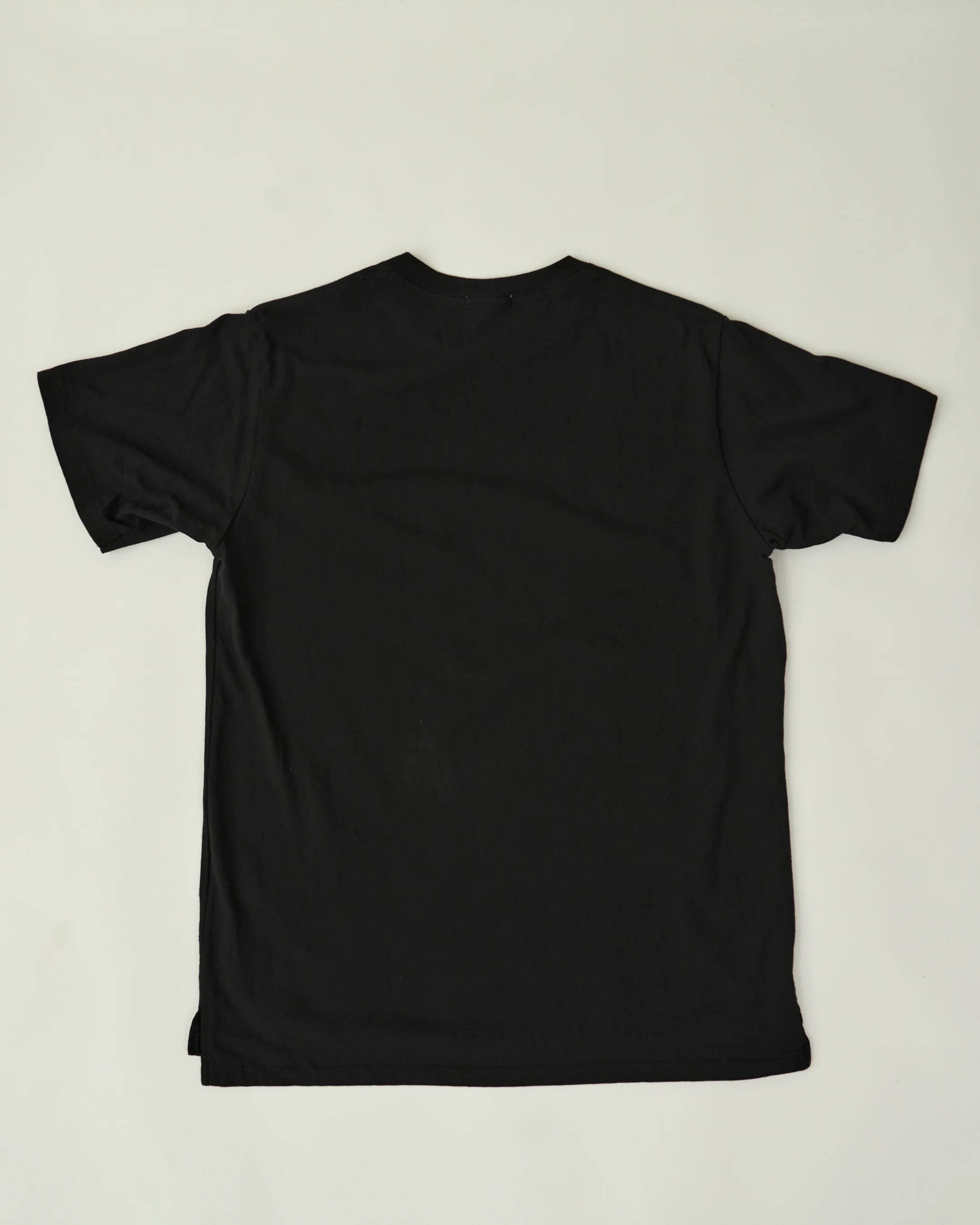 Cross Crew Neck  Pocket Tee - Black