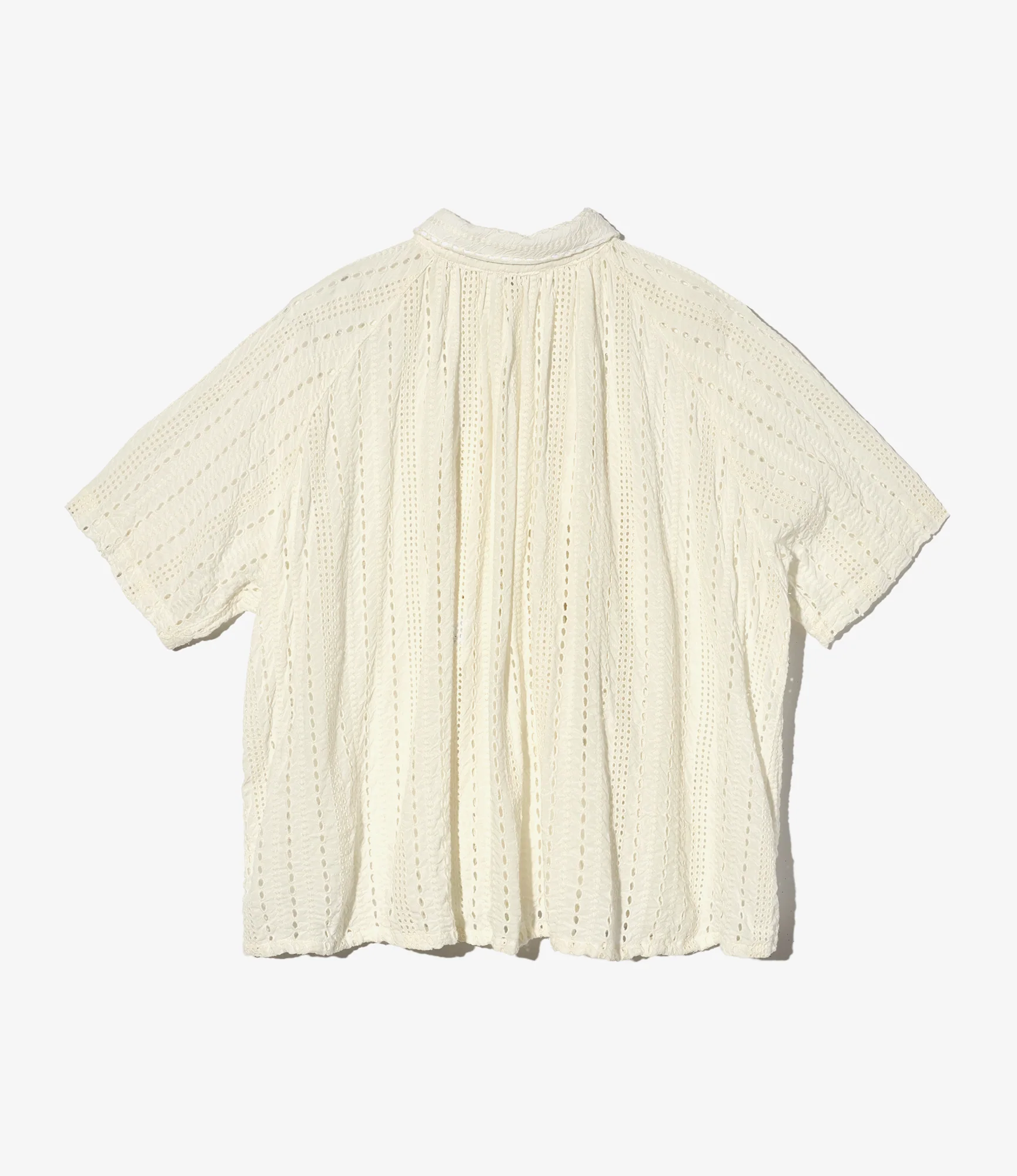 LAB Shirt - White Rayon Embroidery Eyelet 3 LAB Shirt - White Rayon Embroidery Eyelet