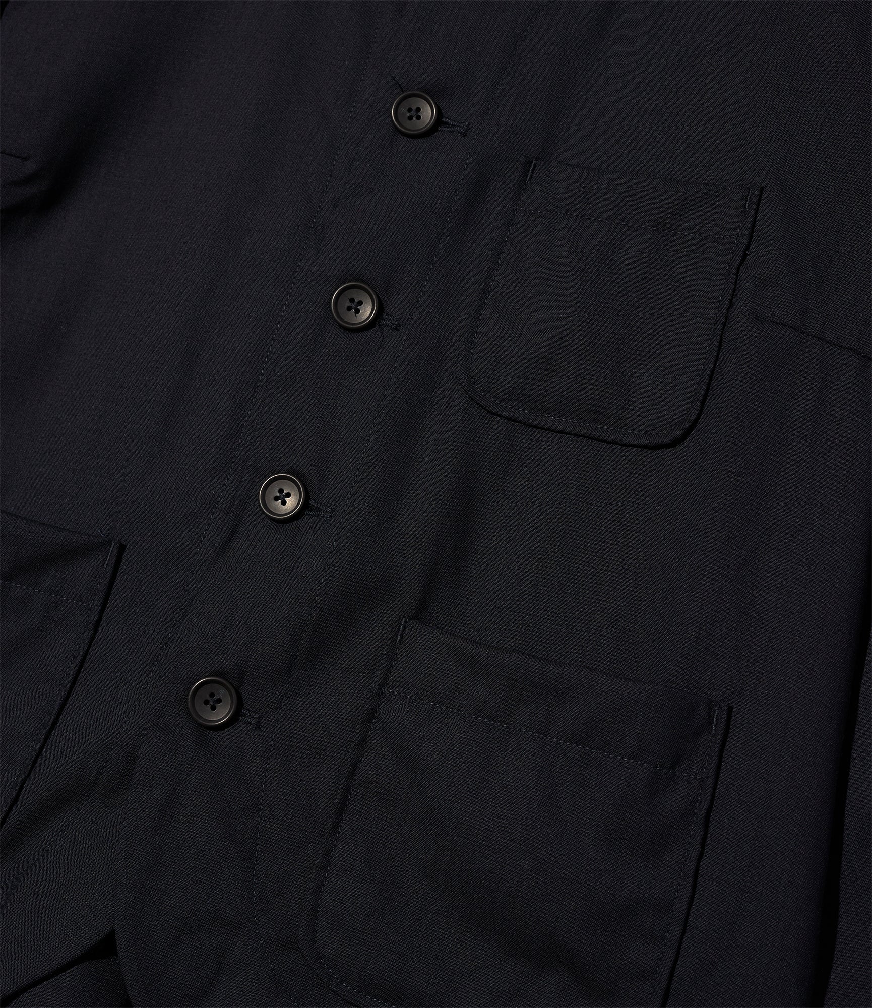 Cutaway Jacket - Dk. Navy Tropical Wool