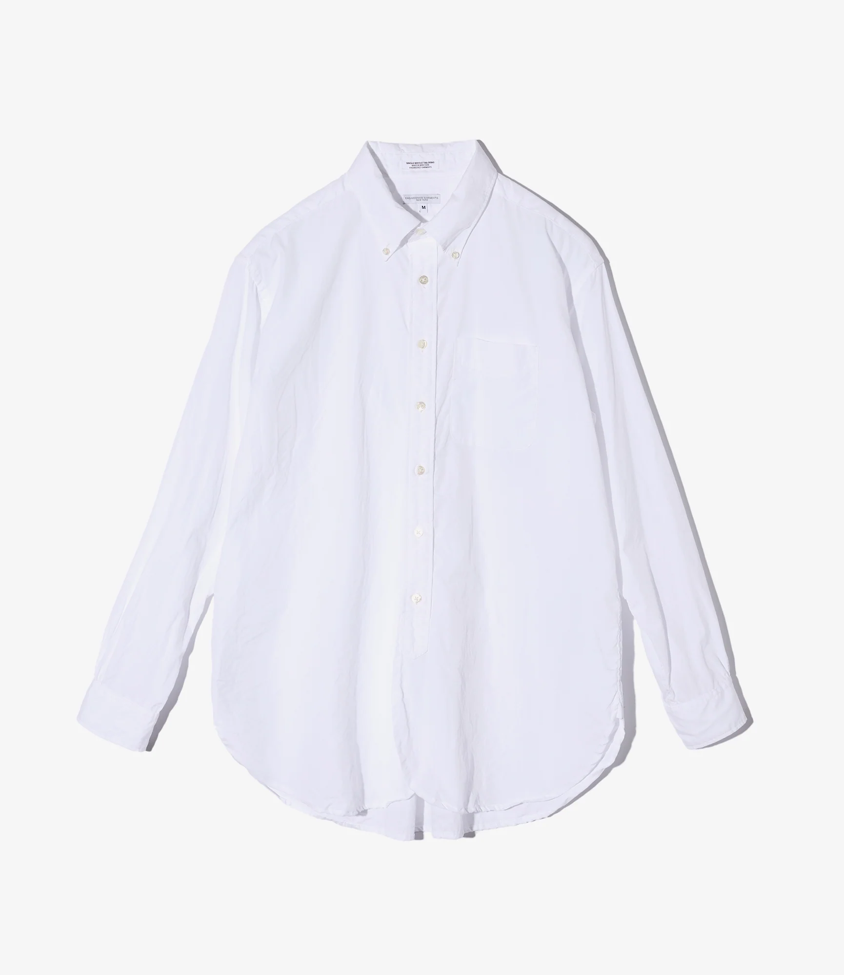 19th Century BD Shirt - White 100's 2Ply Broadcloth