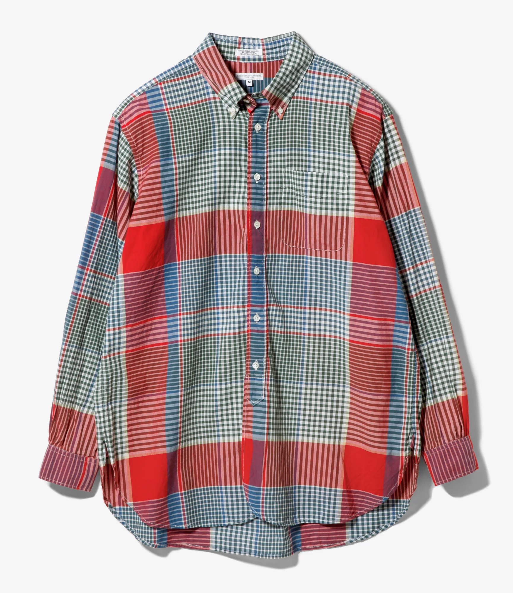 19th Century BD Shirt - Red/Green Big Madras Plaid