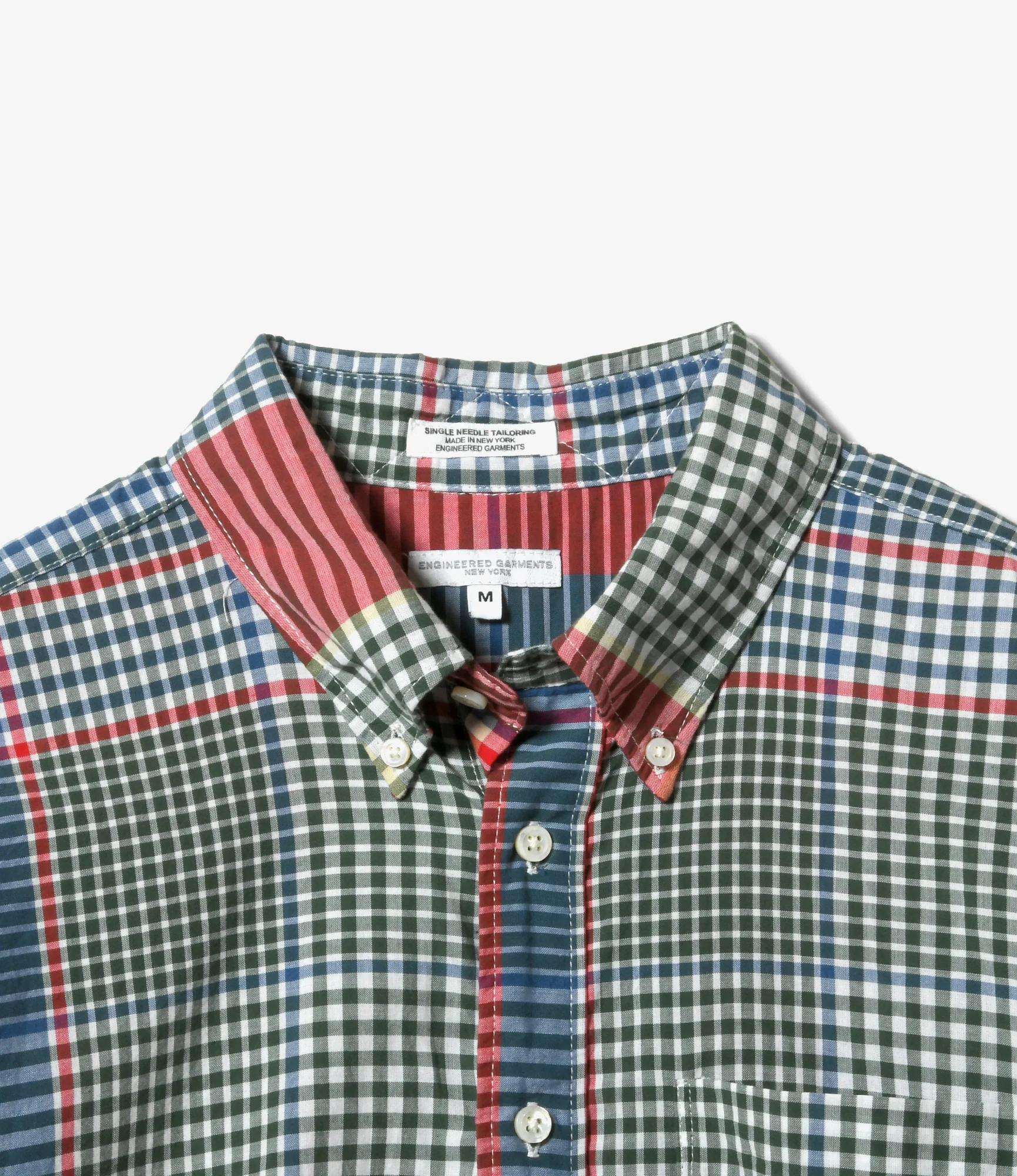 19th Century BD Shirt - Red/Green Big Madras Plaid