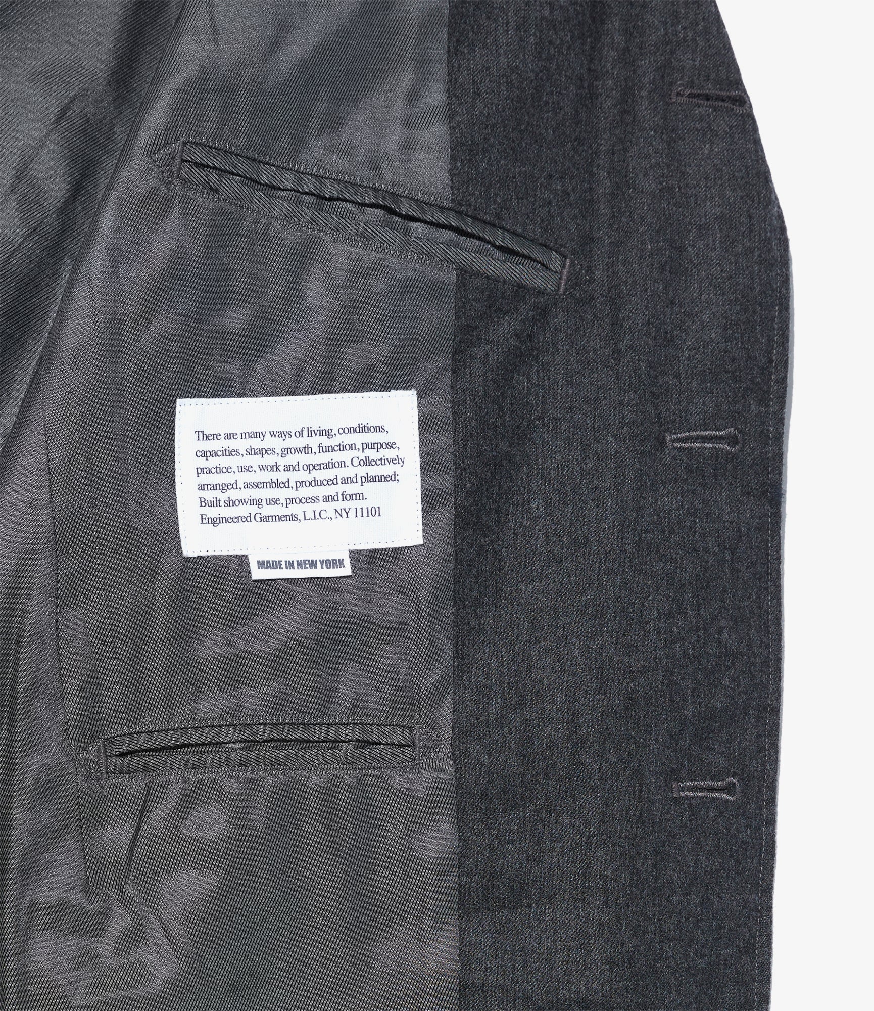 Andover Jacket - Charcoal High Count Worsted Wool 3 Andover Jacket - Charcoal High Count Worsted Wool
